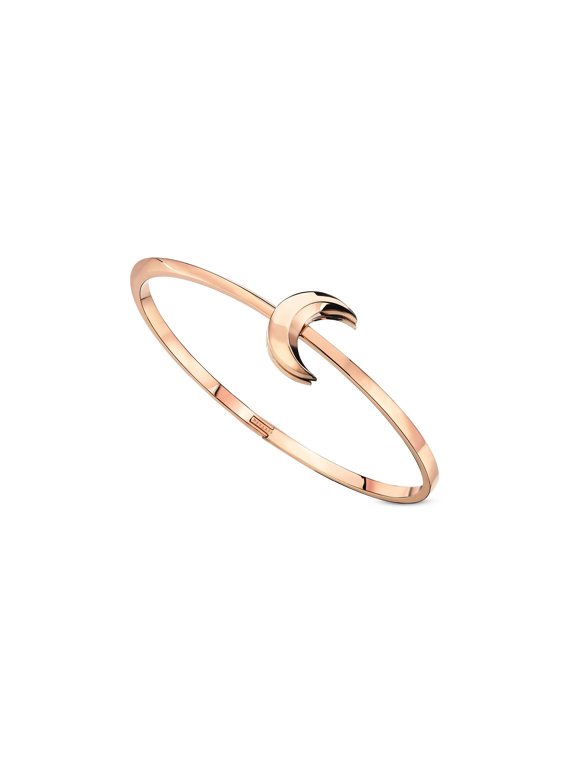 Mevaris Women's High Moon 18K Rose Gold Bangle - Rose Gold