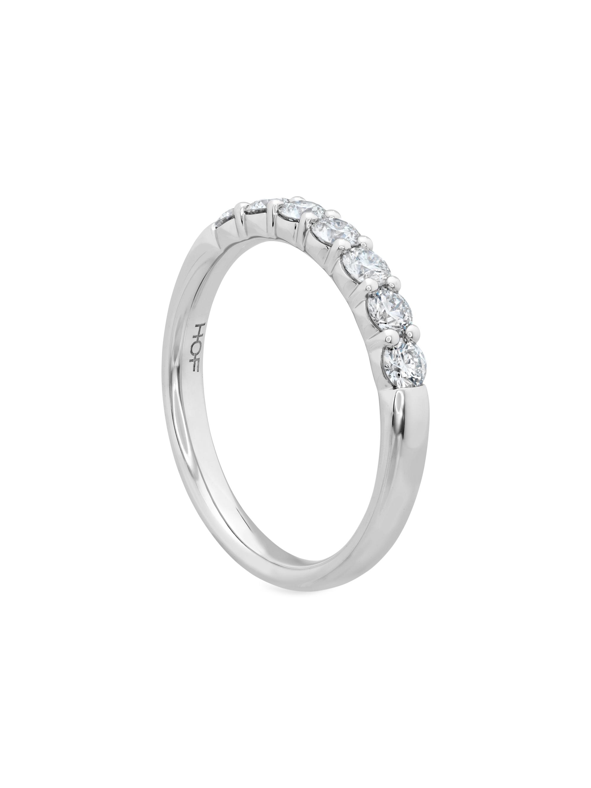 Hearts On Fire Women's Signature 18K White Gold & 0.47-0.57 TCW Diamond 7-Stone Band - White Gold