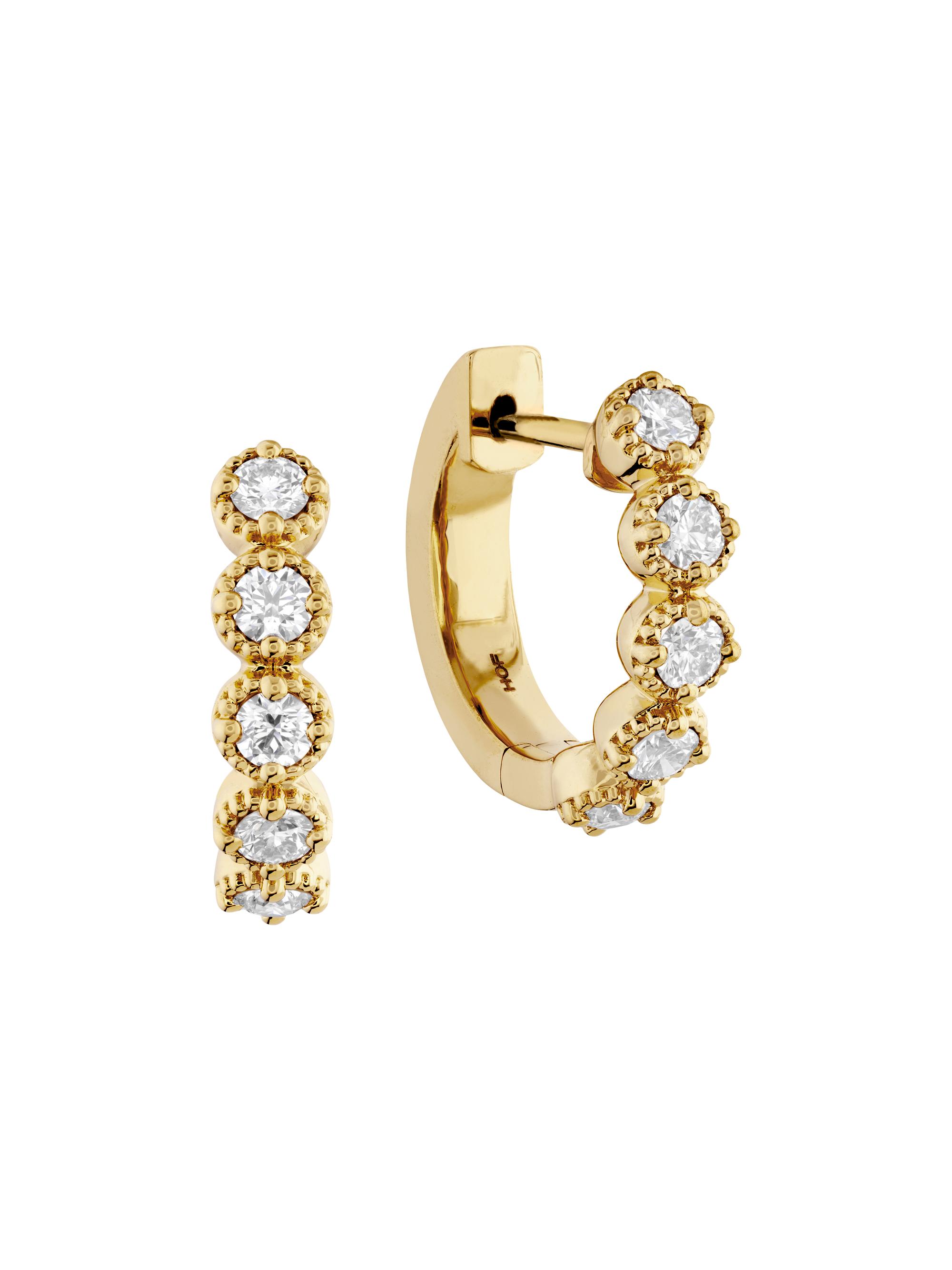 Hearts On Fire Women's 18K Gold & 0.32 TCW Diamond Huggie Hoop Earrings - Yellow Gold