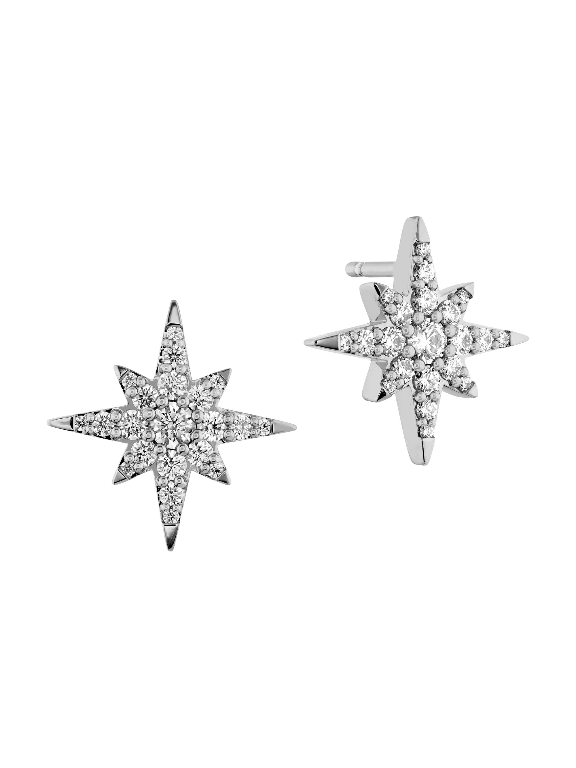 Hearts On Fire Women's 18K White Gold & 0.4-0.47 TCW Diamond Starburst Stud Earrings - White Gold