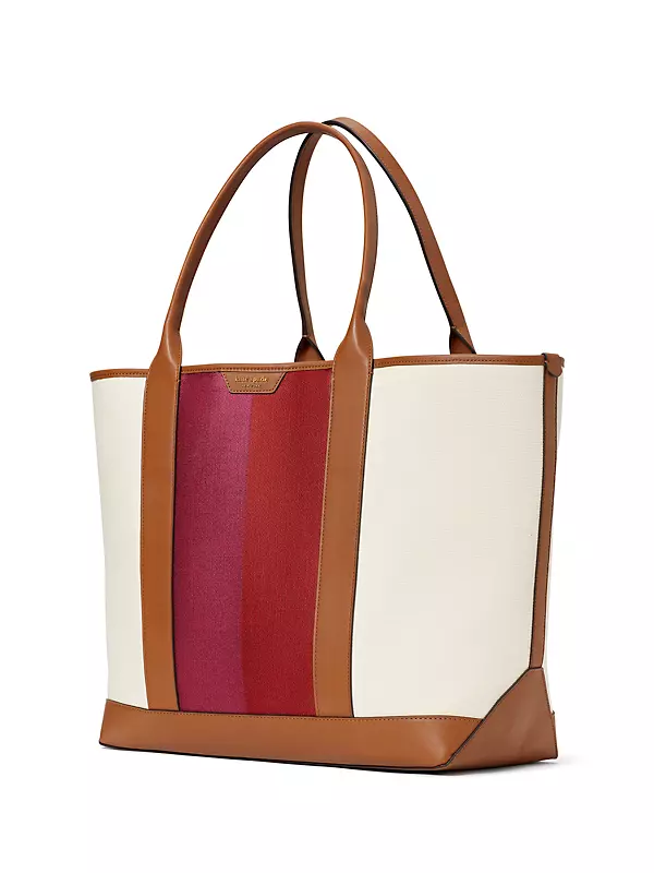 Tory Burch large Ever-Ready canvas tote bag, Brown
