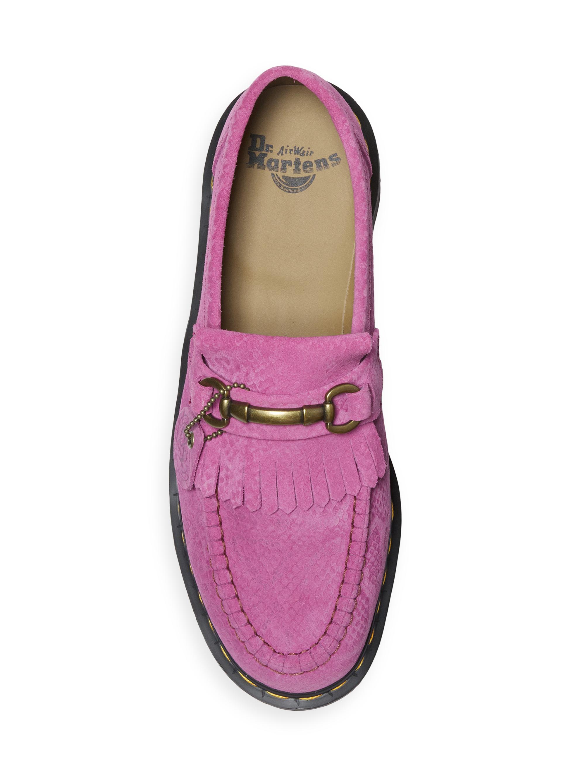 Dr. Martens Adrian Snaffle Snake-Embossed Suede Loafers | Saks