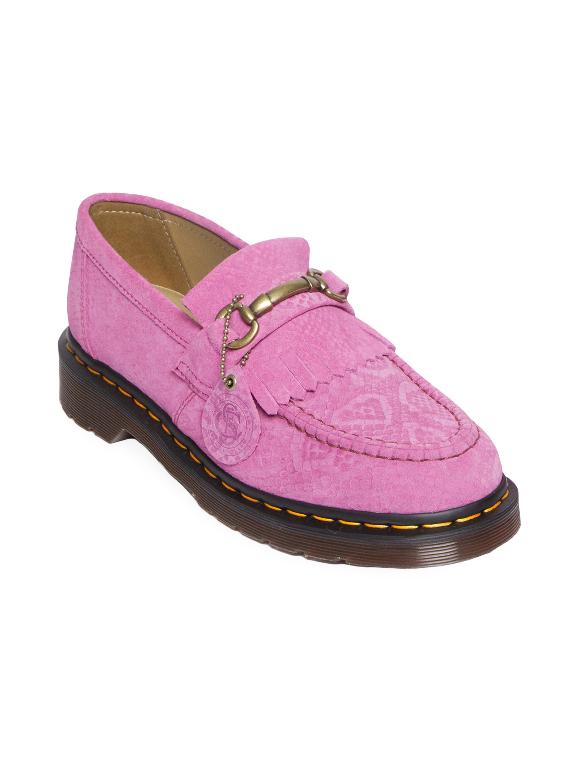 Dr. Martens Adrian Snaffle Snake-Embossed Suede Loafers | Saks