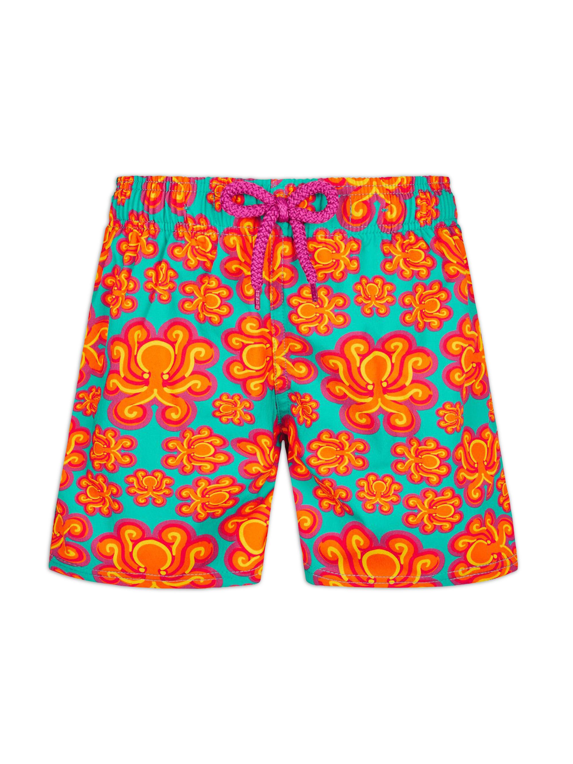 Vilebrequin Little Boy's & Boy's Poulpes Neoprene Swim Trunks - Vert Tropezien