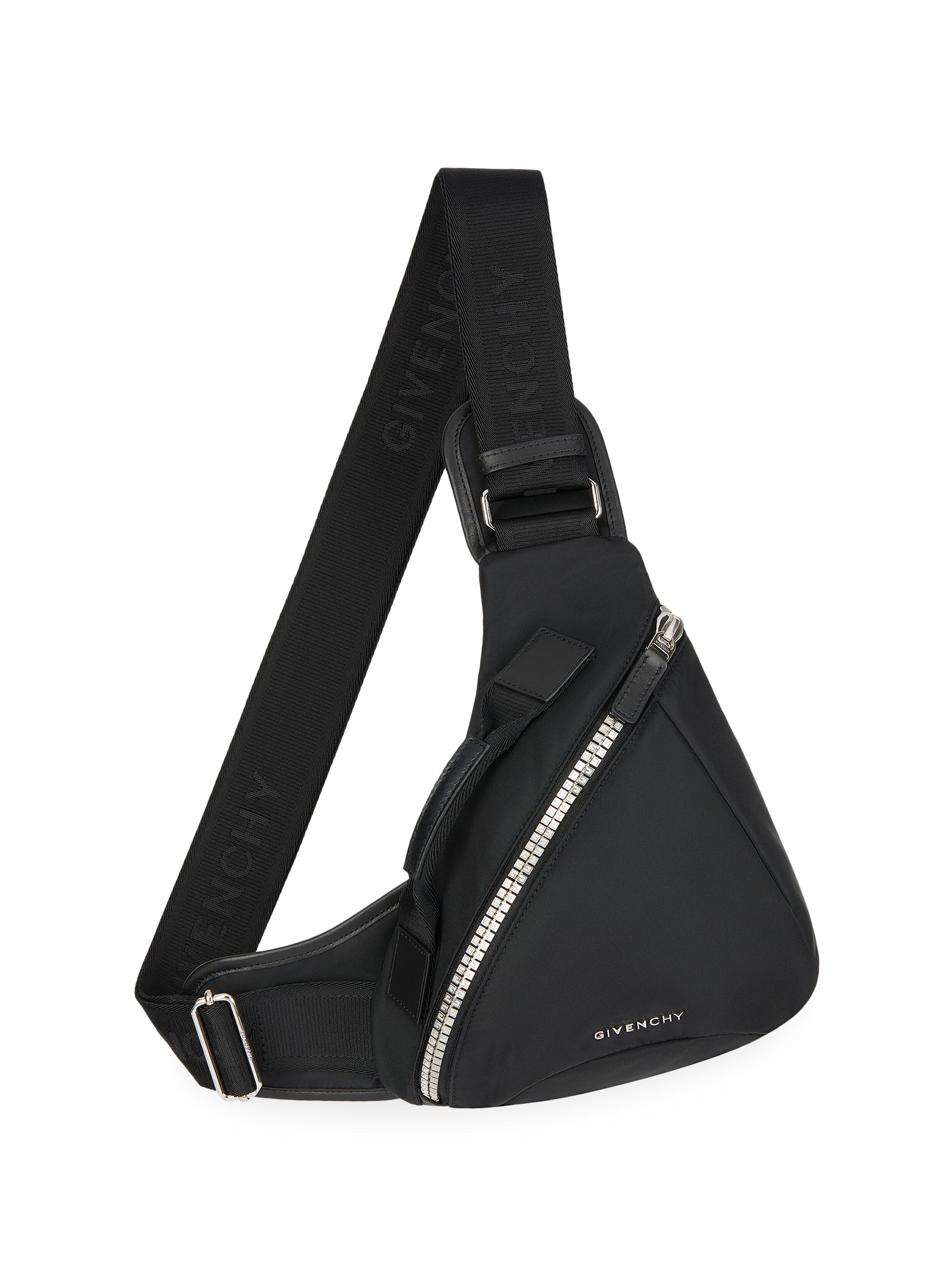 Givenchy Men's Zip Triangle Bag - Black