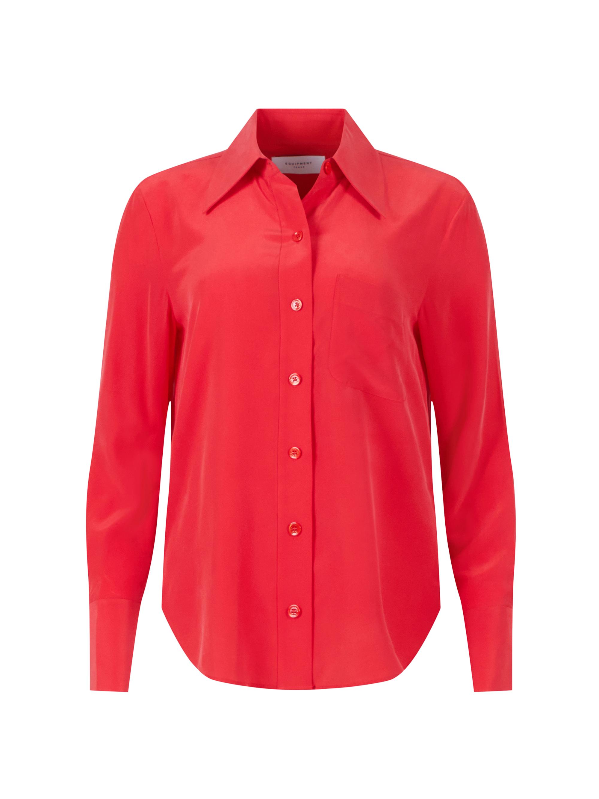 Equipment Women's Quinne Silk Buttoned Shirt - Vibrant Yellow