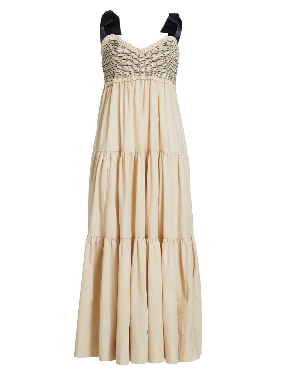Mylan マイラン　Back Ribbon Tiered Maxi Dress Mylan マイランBack Ribbon Tiered Maxi Dress