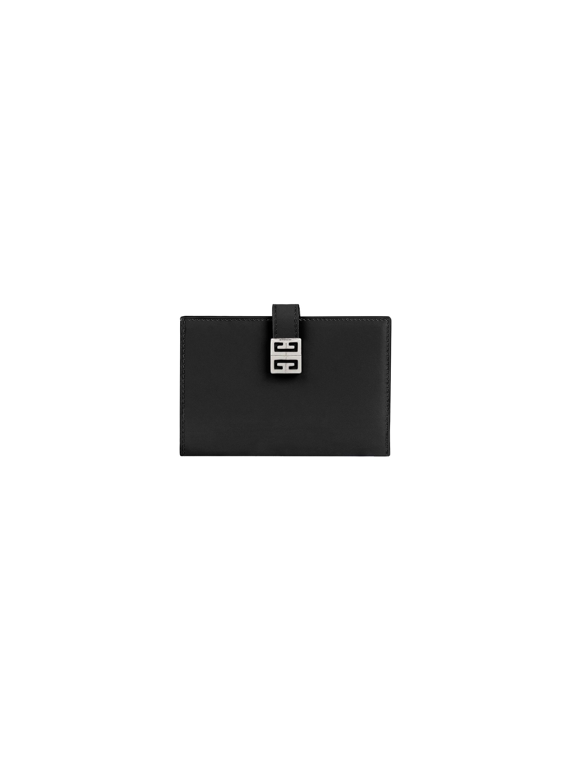 Givenchy Women's 4G Wallet In Box Leather - Black