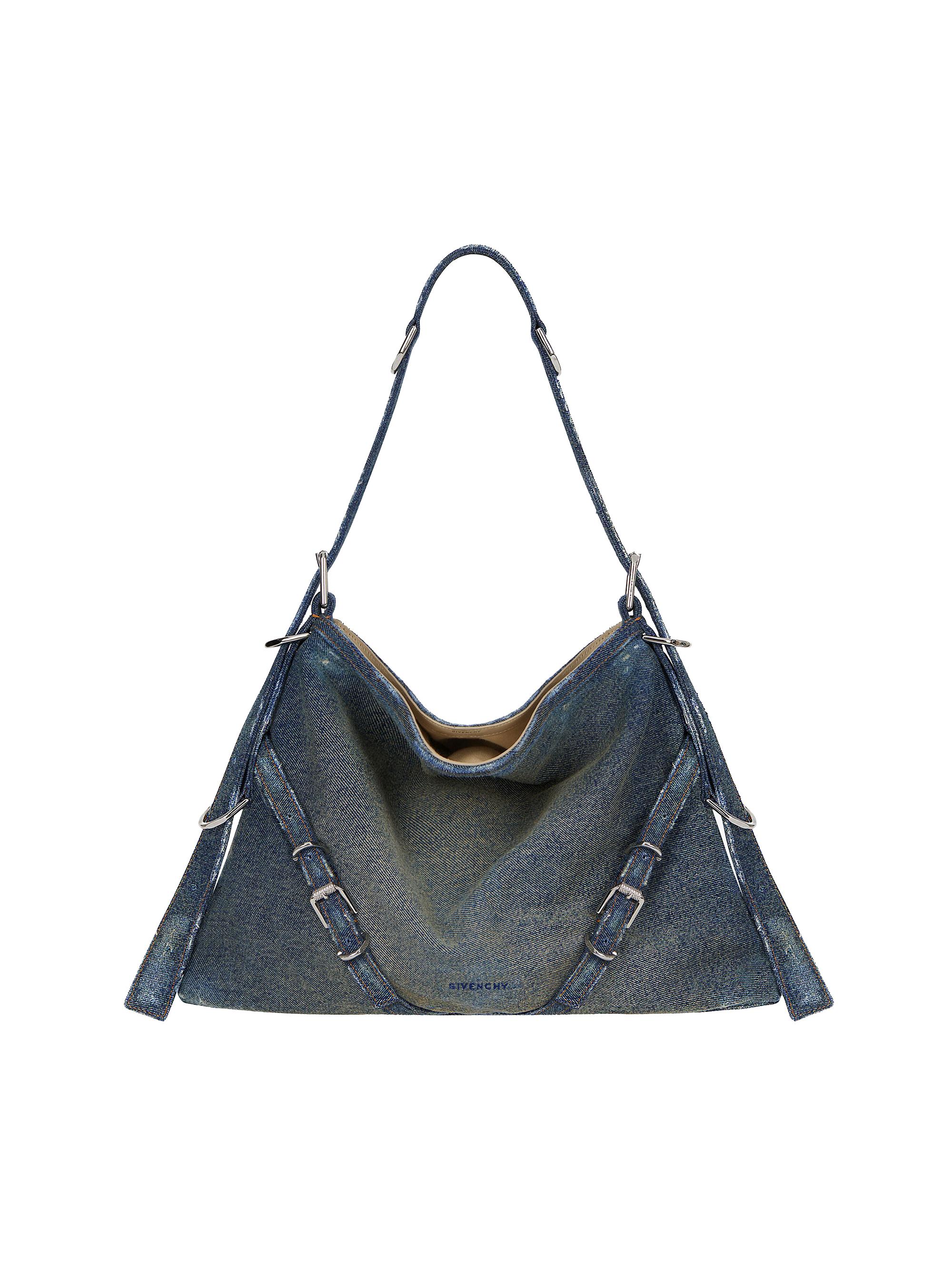 Givenchy Women's  Voyou Bag In Washed Denim - Military Blue
