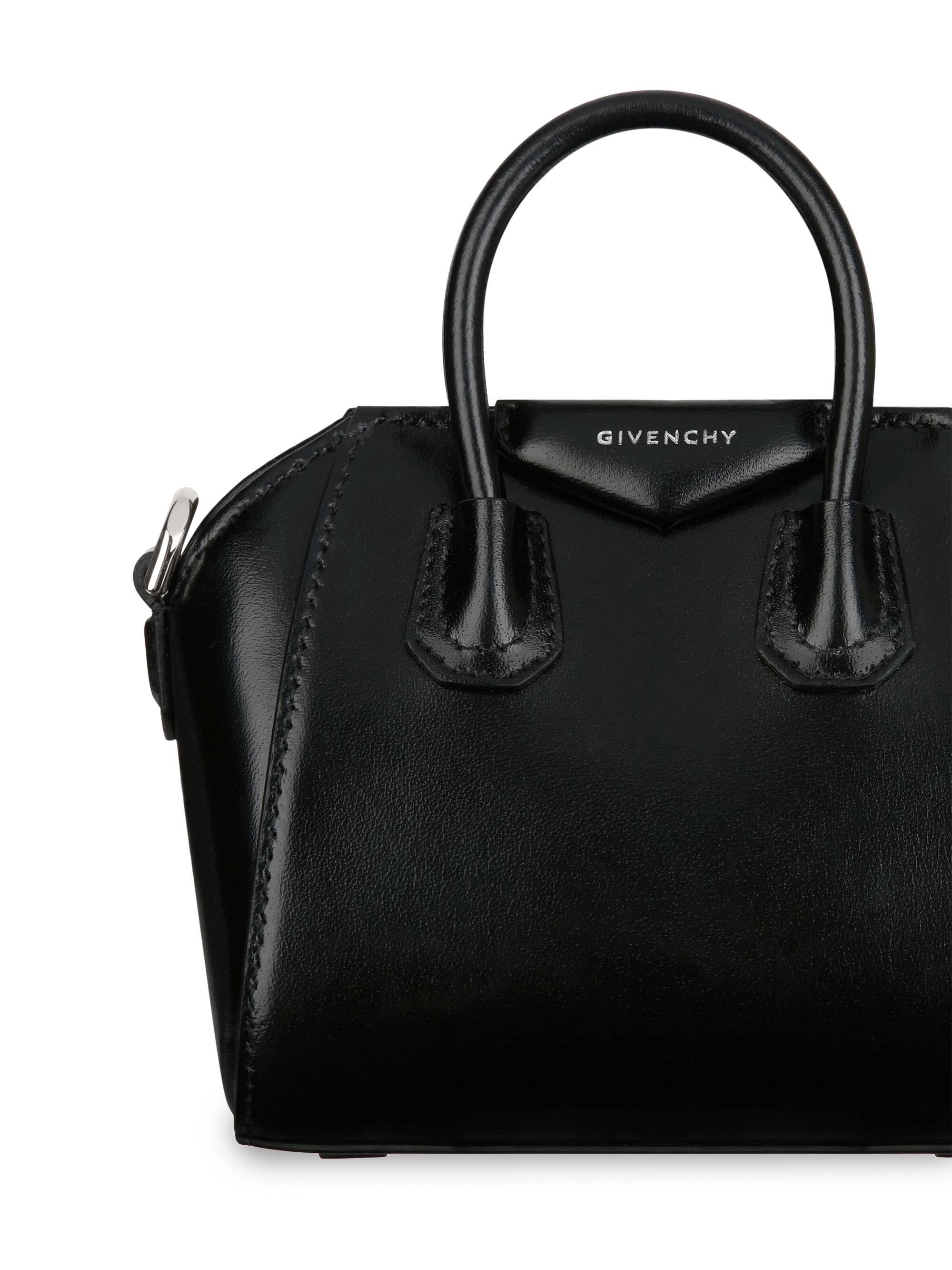 Givenchy Micro Antigona Top Handle Bag in Box Leather | Saks Fifth