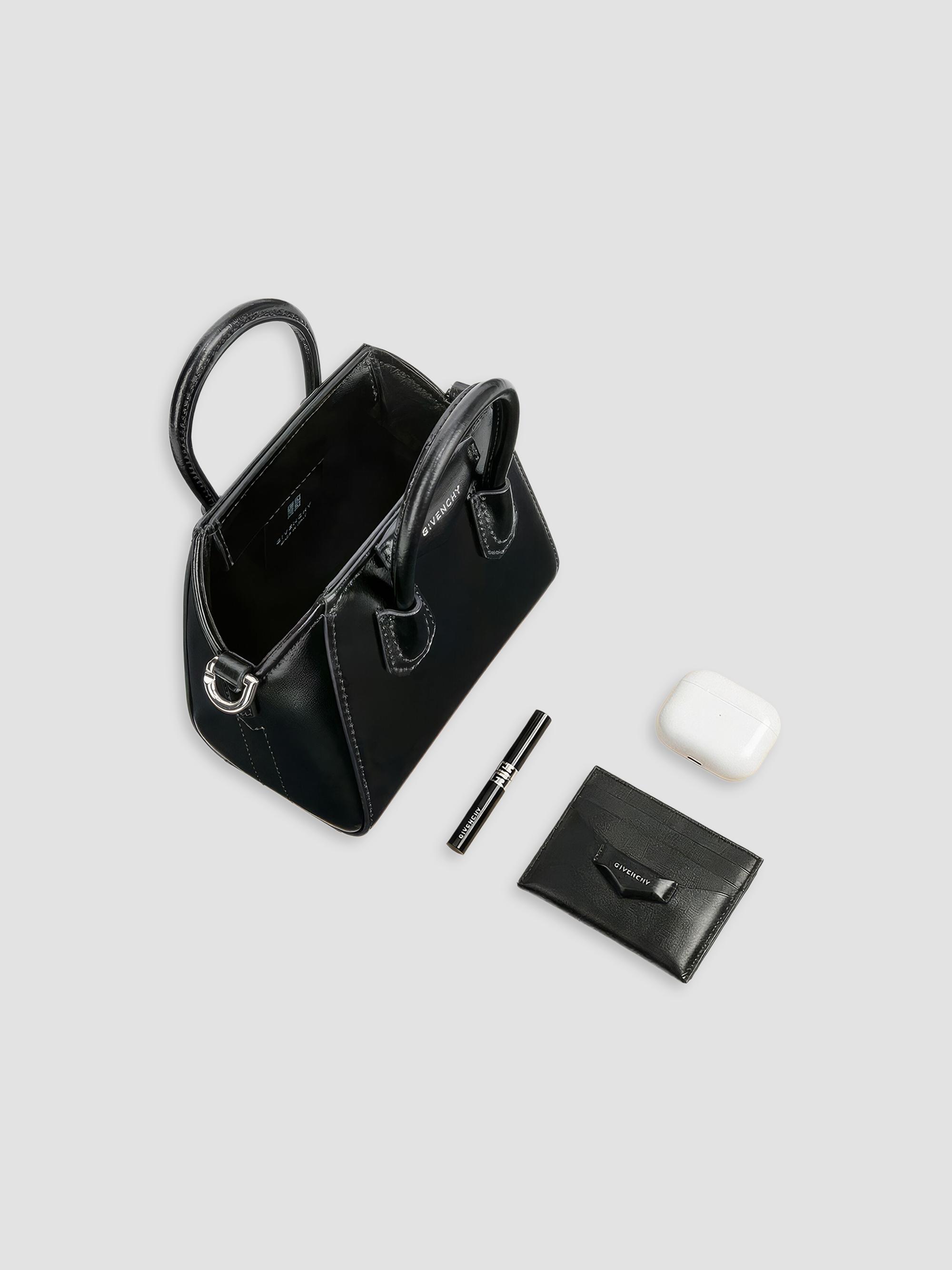 Givenchy Micro Antigona Top Handle Bag in Box Leather | Saks Fifth