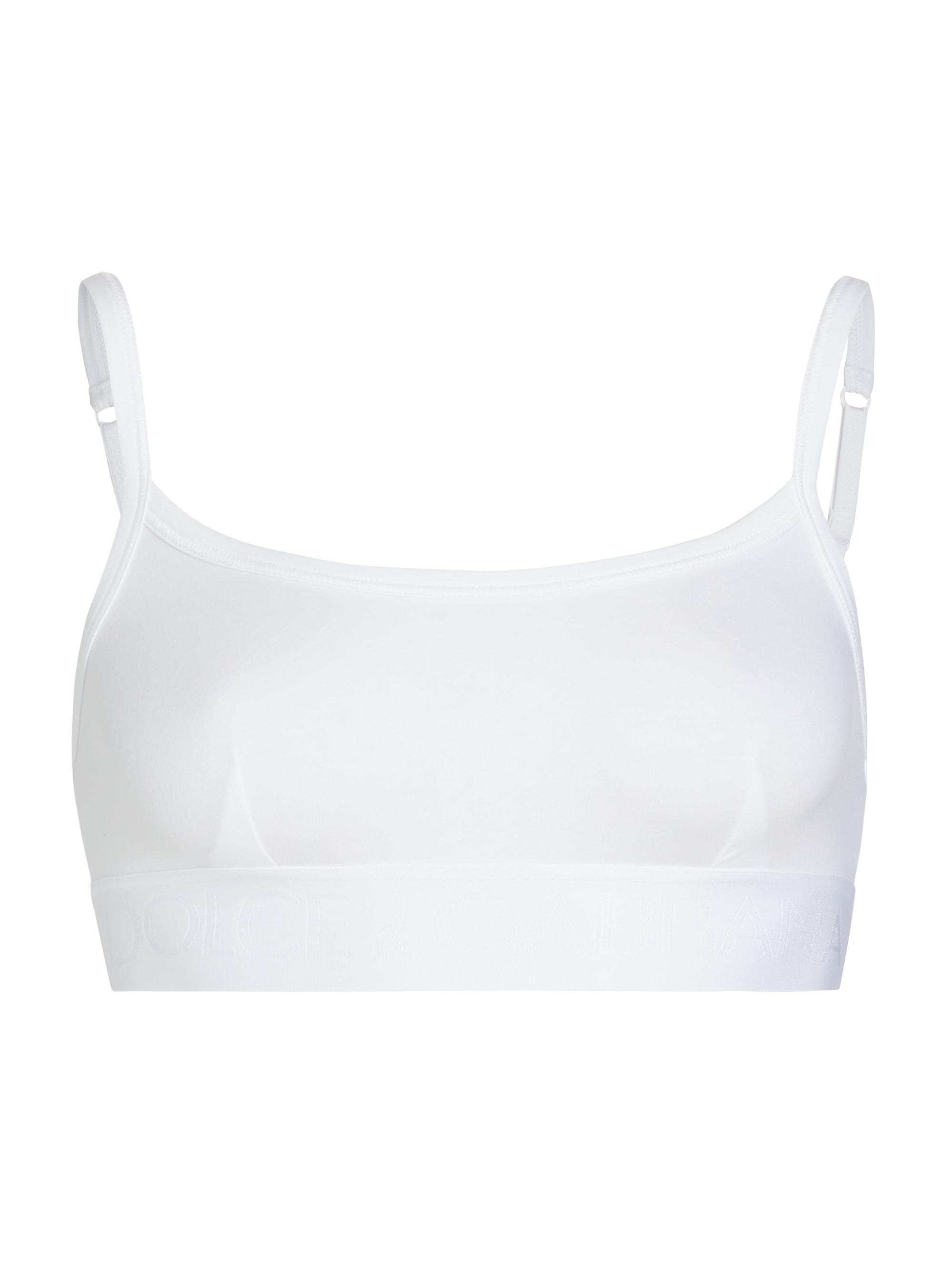Dolce & Gabbana Women's Logo Band Sports Bra - White