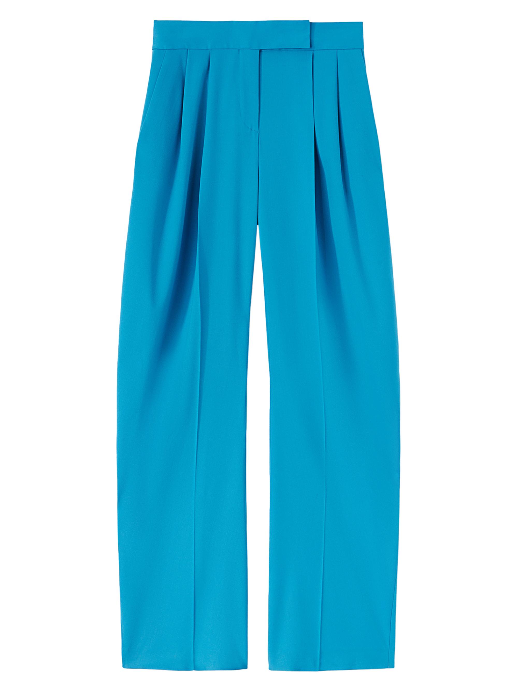 The Attico Women's Gary Pleated Wool-Blend Pants - Capri Blue