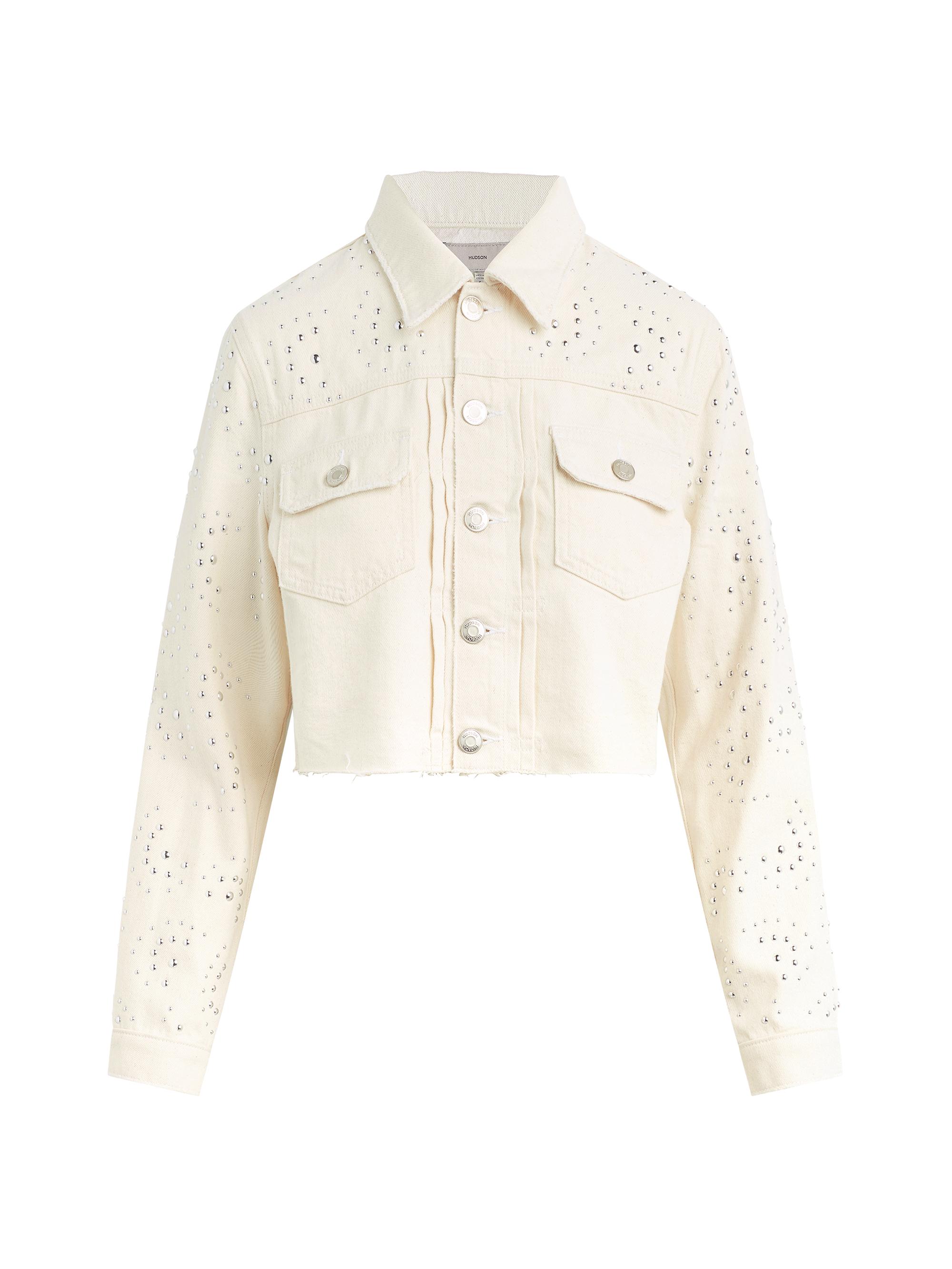 Hudson Jeans Women's Lola Studded Shrunken Jacket - Star Studded