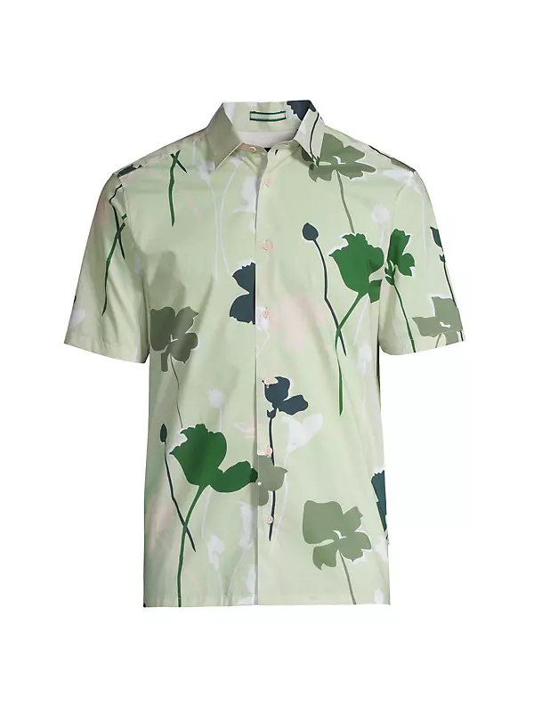 Shop Ted Baker Rossvil Floral Button-Front Shirt