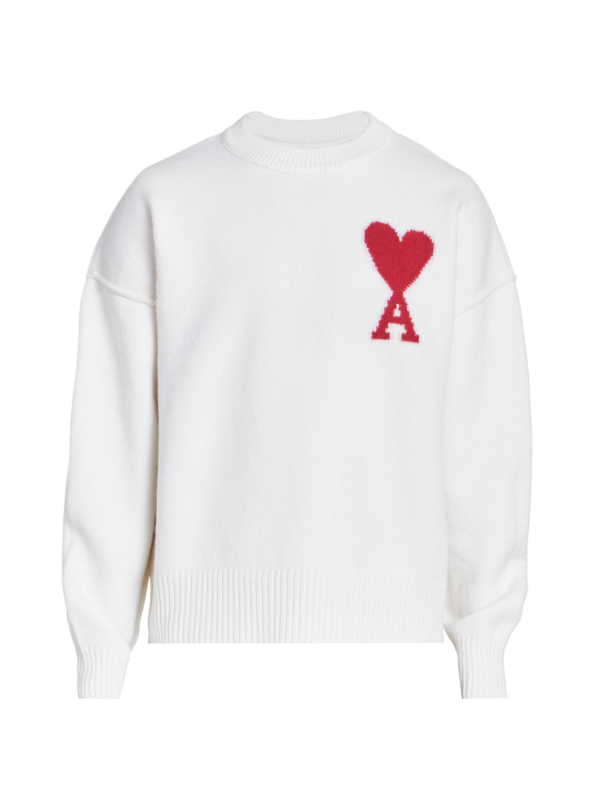AMI Paris ADC Logo Knit Sweater | Saks Fifth Avenue