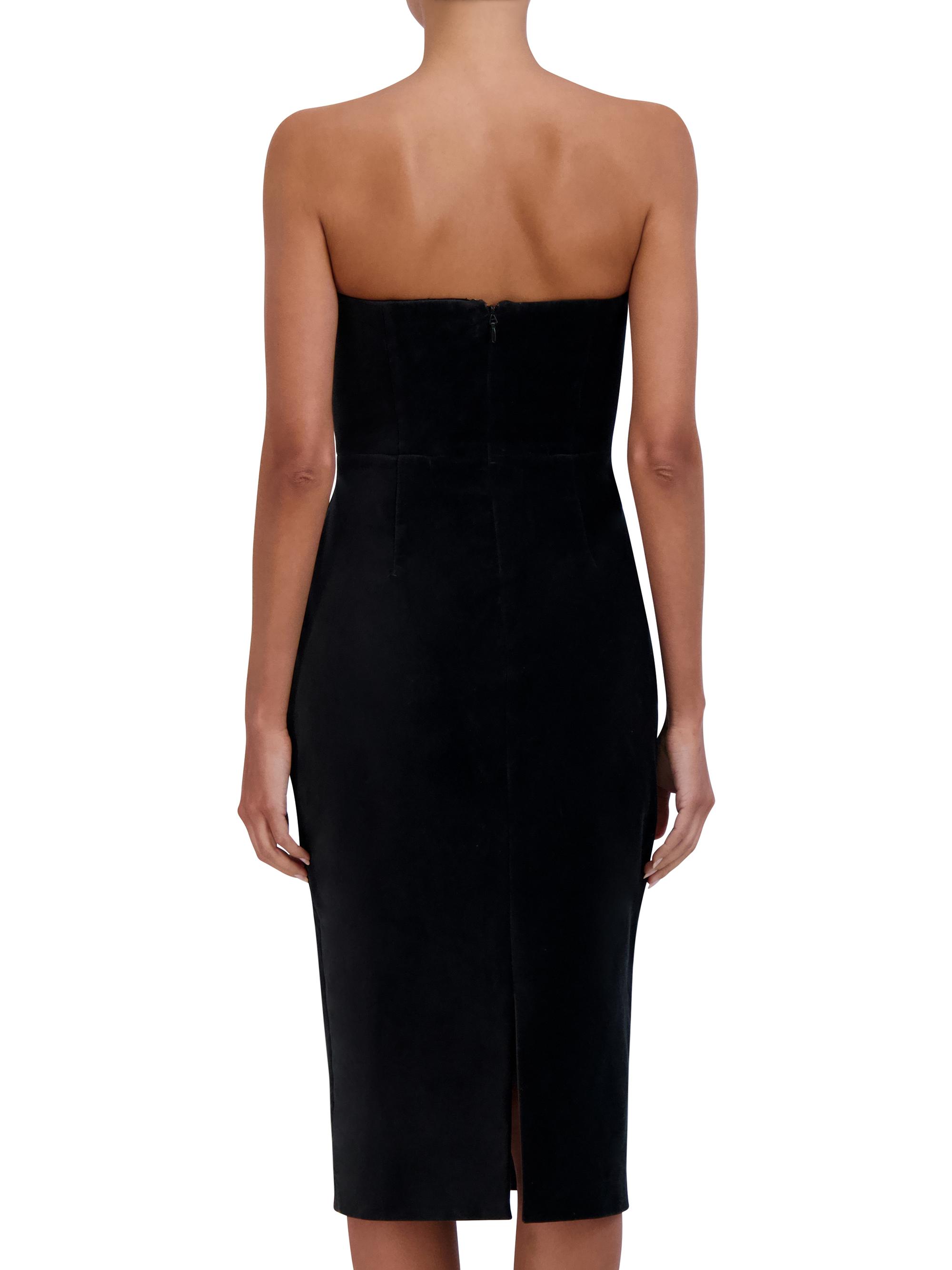 BCBGMAXAZRIA Velvet Bustier Strapless Dress | Saks Fifth Avenue