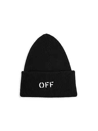 Off Stamp Loose-Knit Beanie