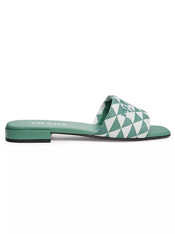 Double T Jacquard Slide: Women's Designer Sandals