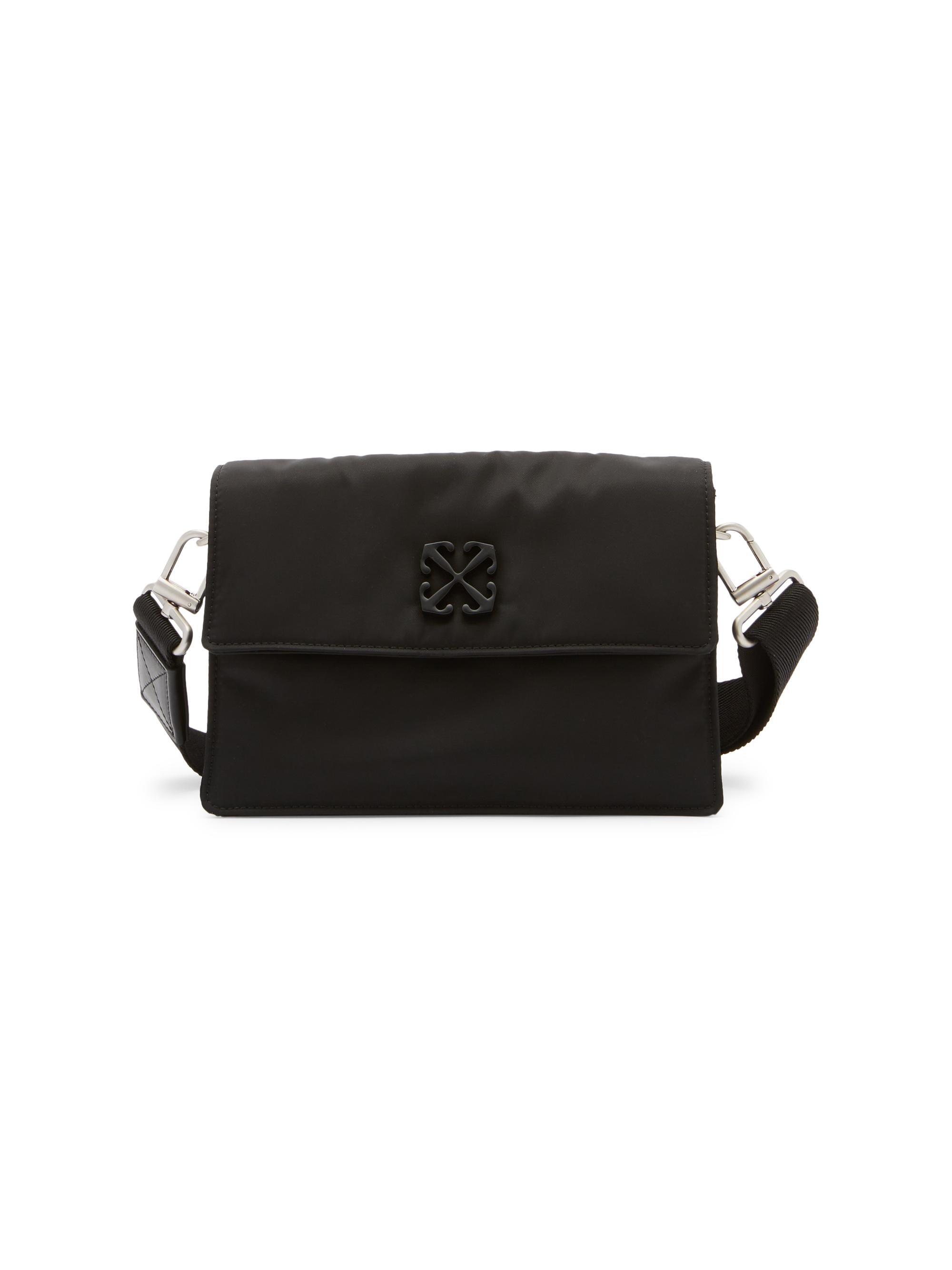 Off-White Men's Soft Jitney 1.4 Simple Nylon Shoulder Bag - Black