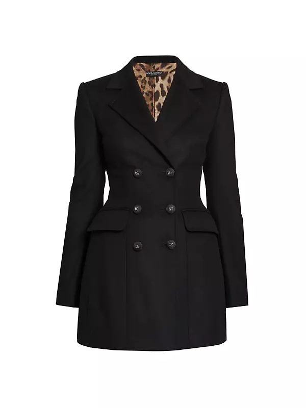 Dolce & Gabbana Wool and Cashmere Turlington Jacket - Black