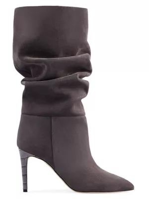 Slouchy suede boots
