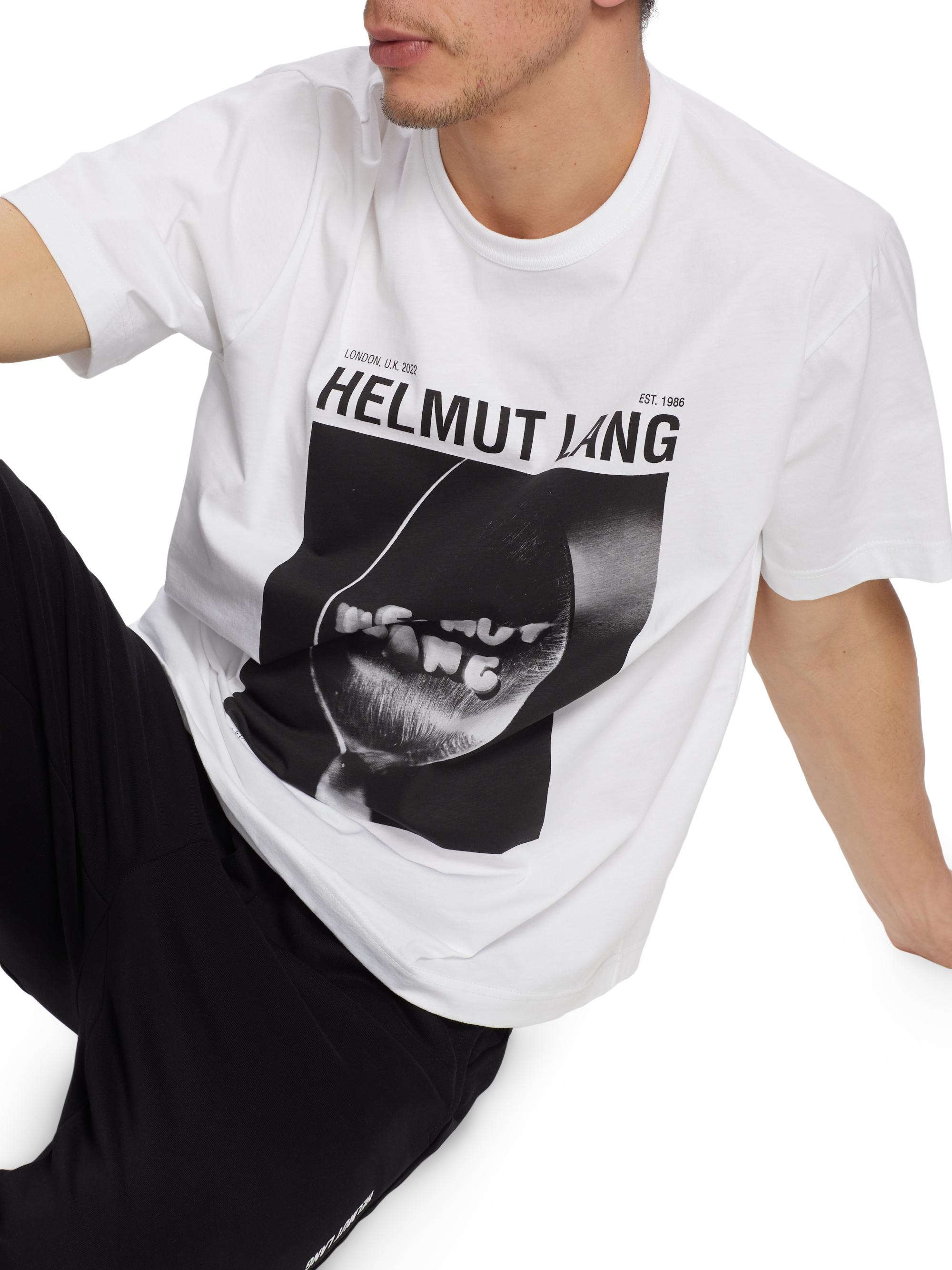 Helmut Lang Photo 1 Crewneck T-Shirt | Saks Fifth Avenue