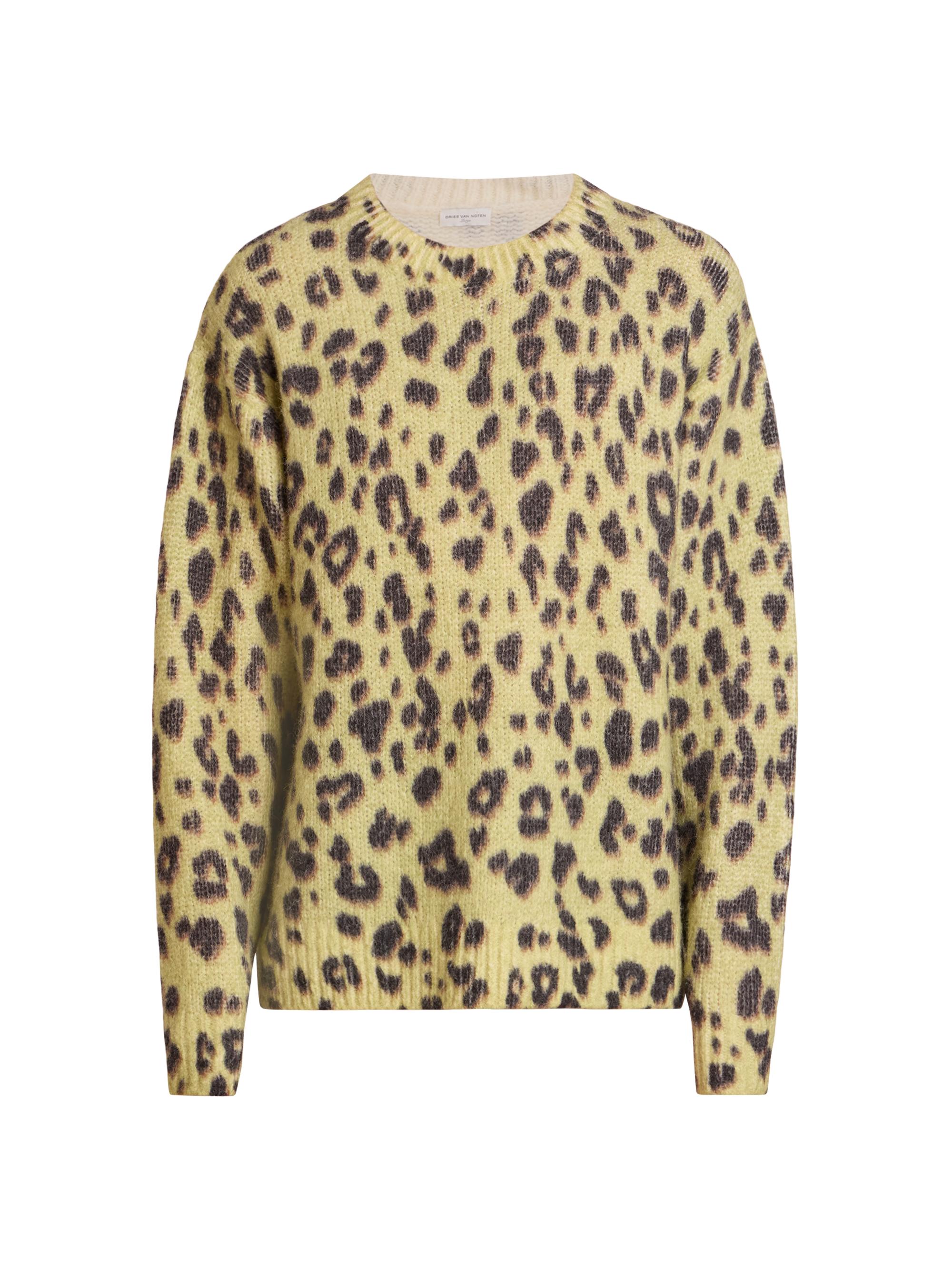 Dries Van Noten Morane Leopard-Print Sweater | Saks Fifth Avenue