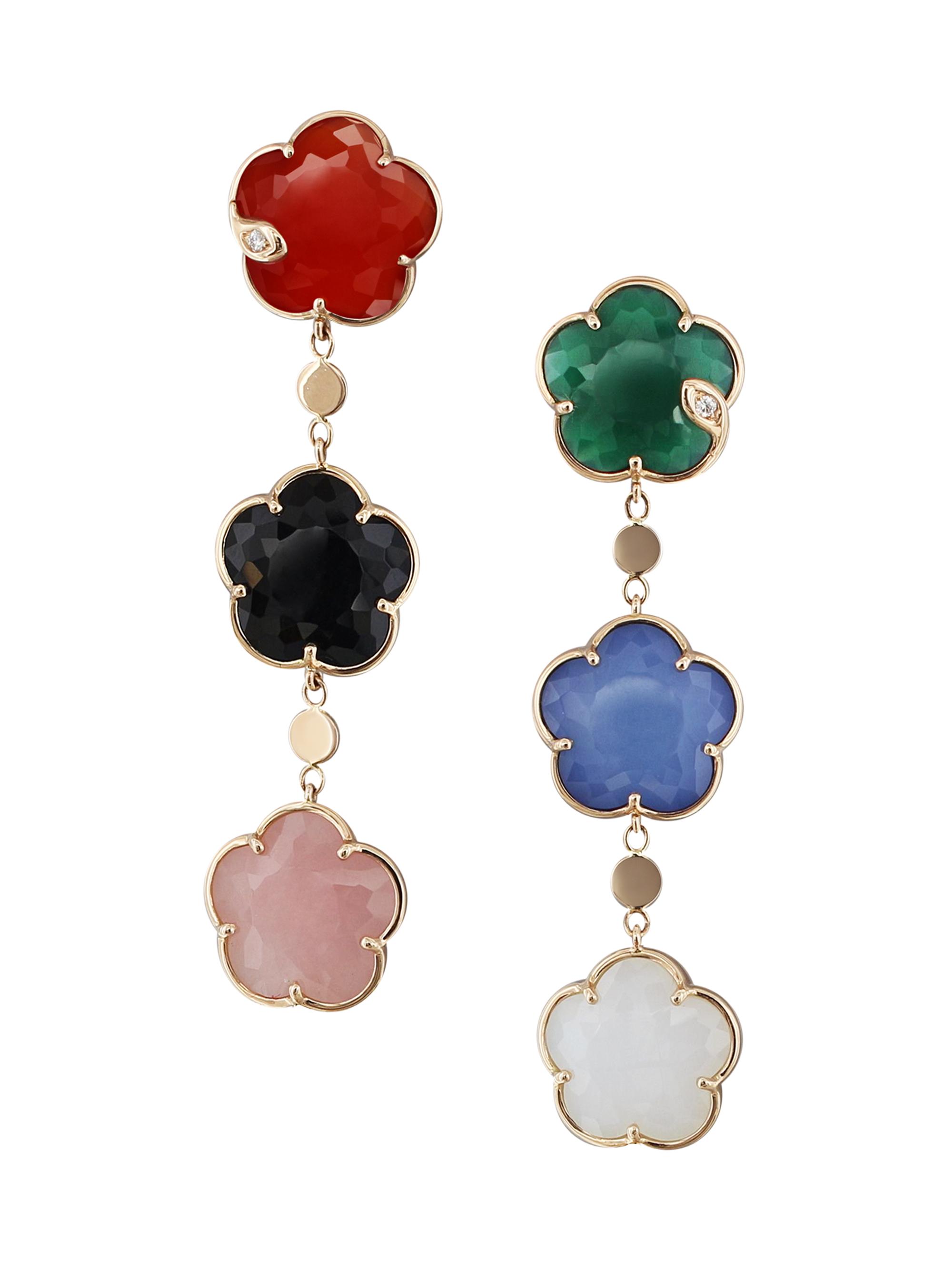 Pasquale Bruni Women's Petit Joli 18K Rose Gold & Multi-Gemstone Drop Earrings