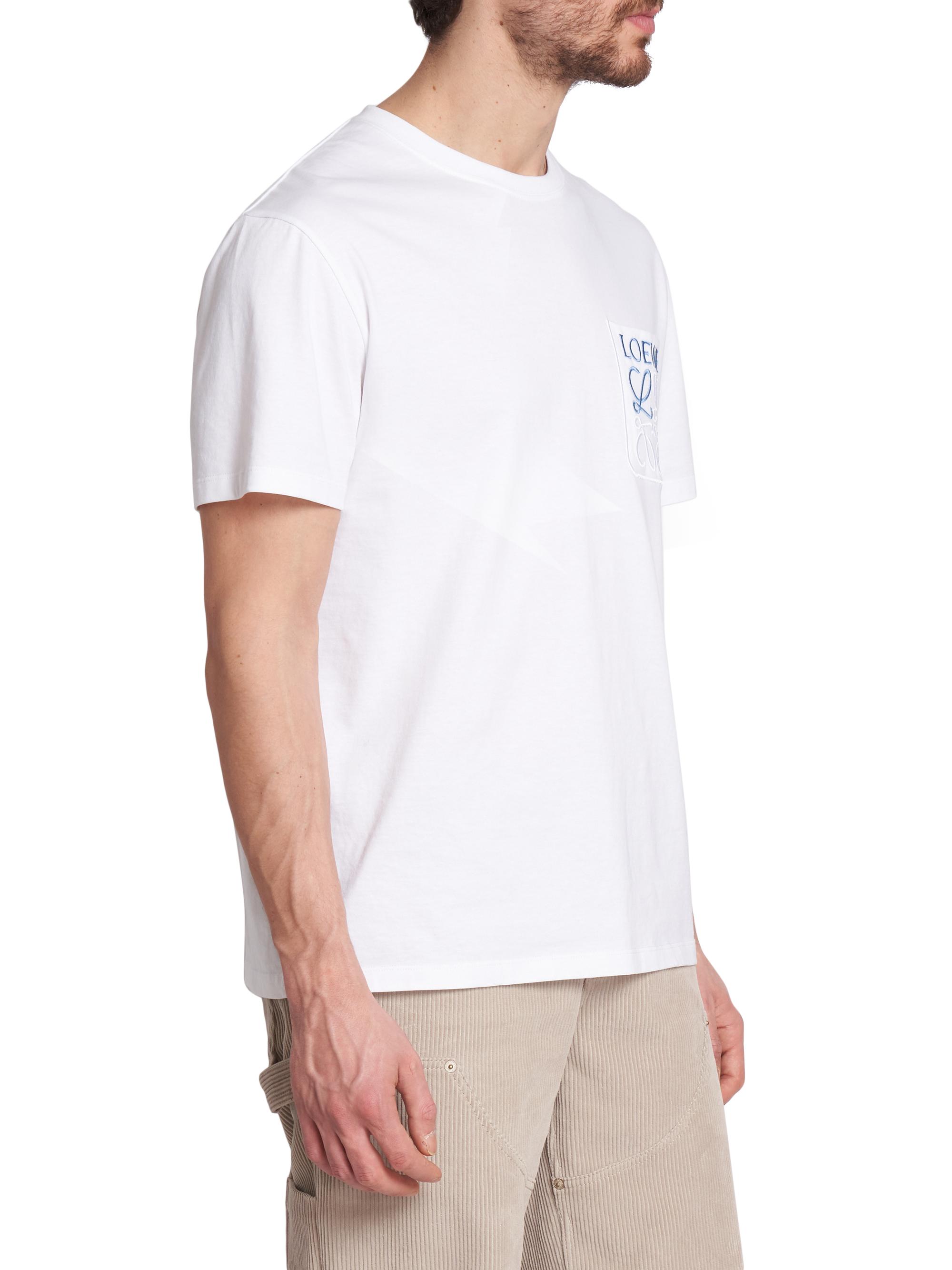 LOEWE Anagram Pocket Crewneck T-Shirt | Saks Fifth Avenue