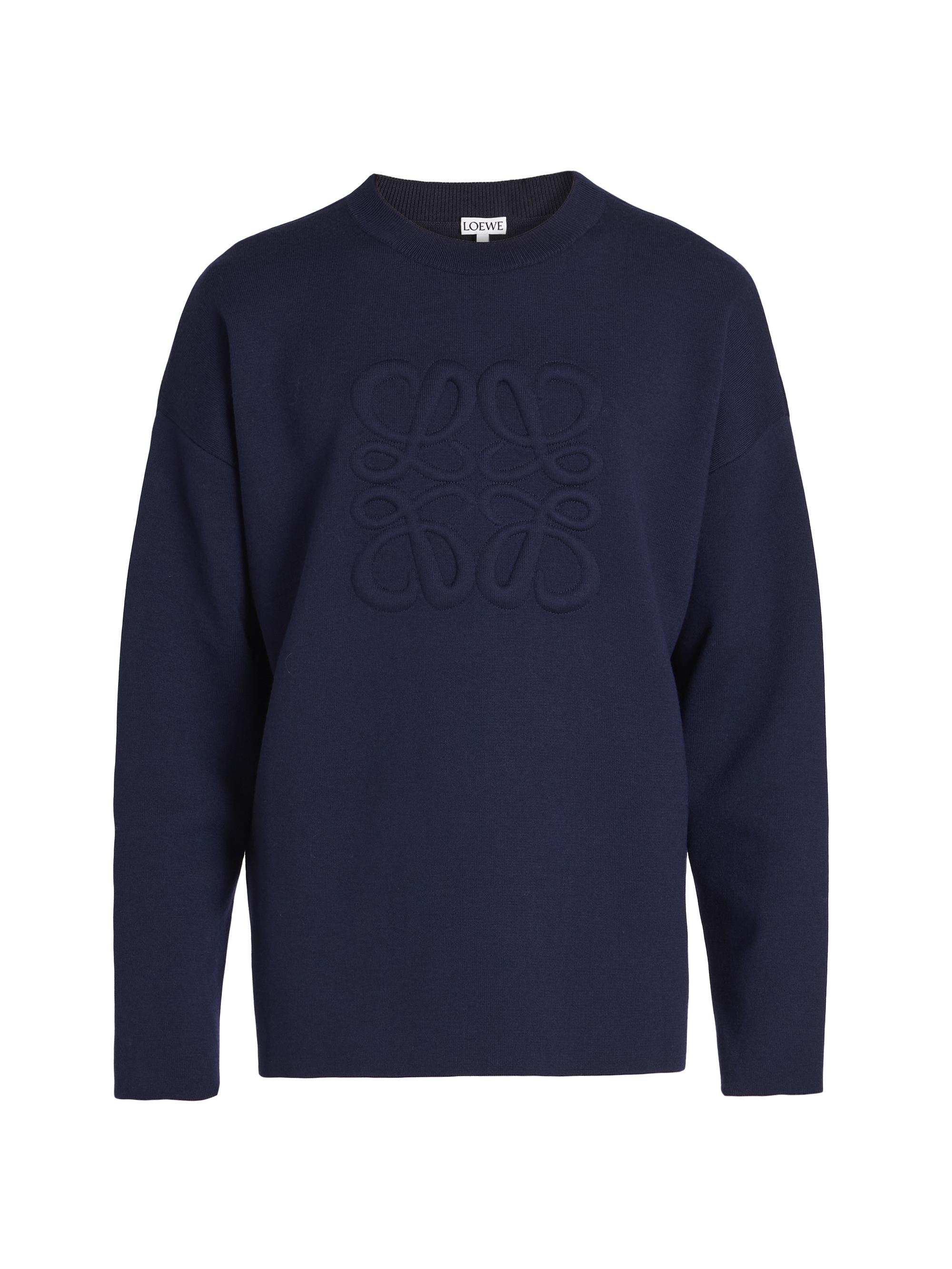 LOEWE Logo Wool Crewneck Sweater | Saks Fifth Avenue