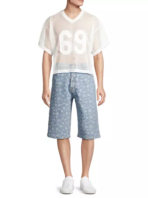ERL MESH FOOTBALL T-SHIRT フットボール シャツ S - メンズファッション