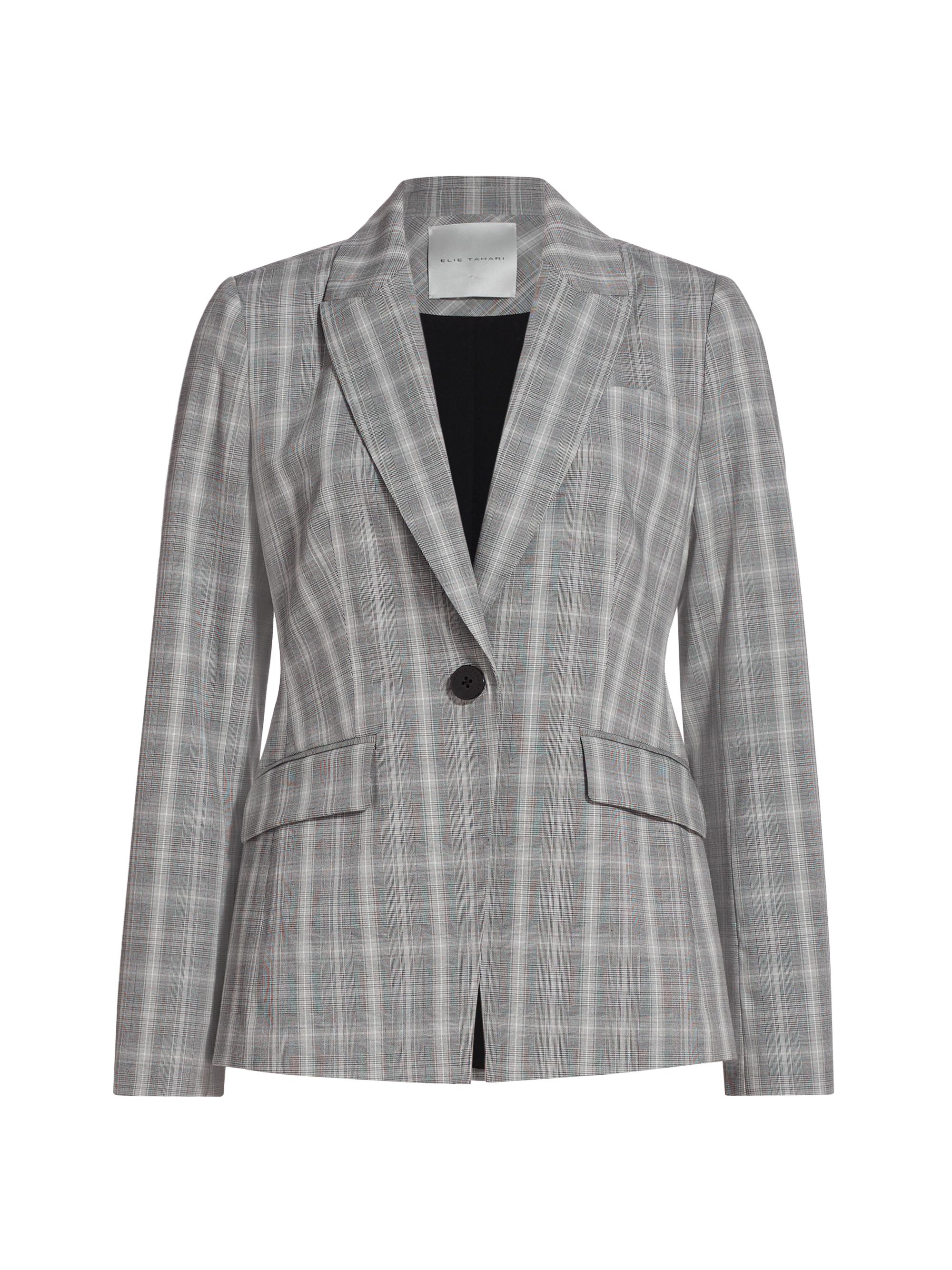 Elie Tahari Women's The Taylor Plaid Blazer - Taylor Plaid
