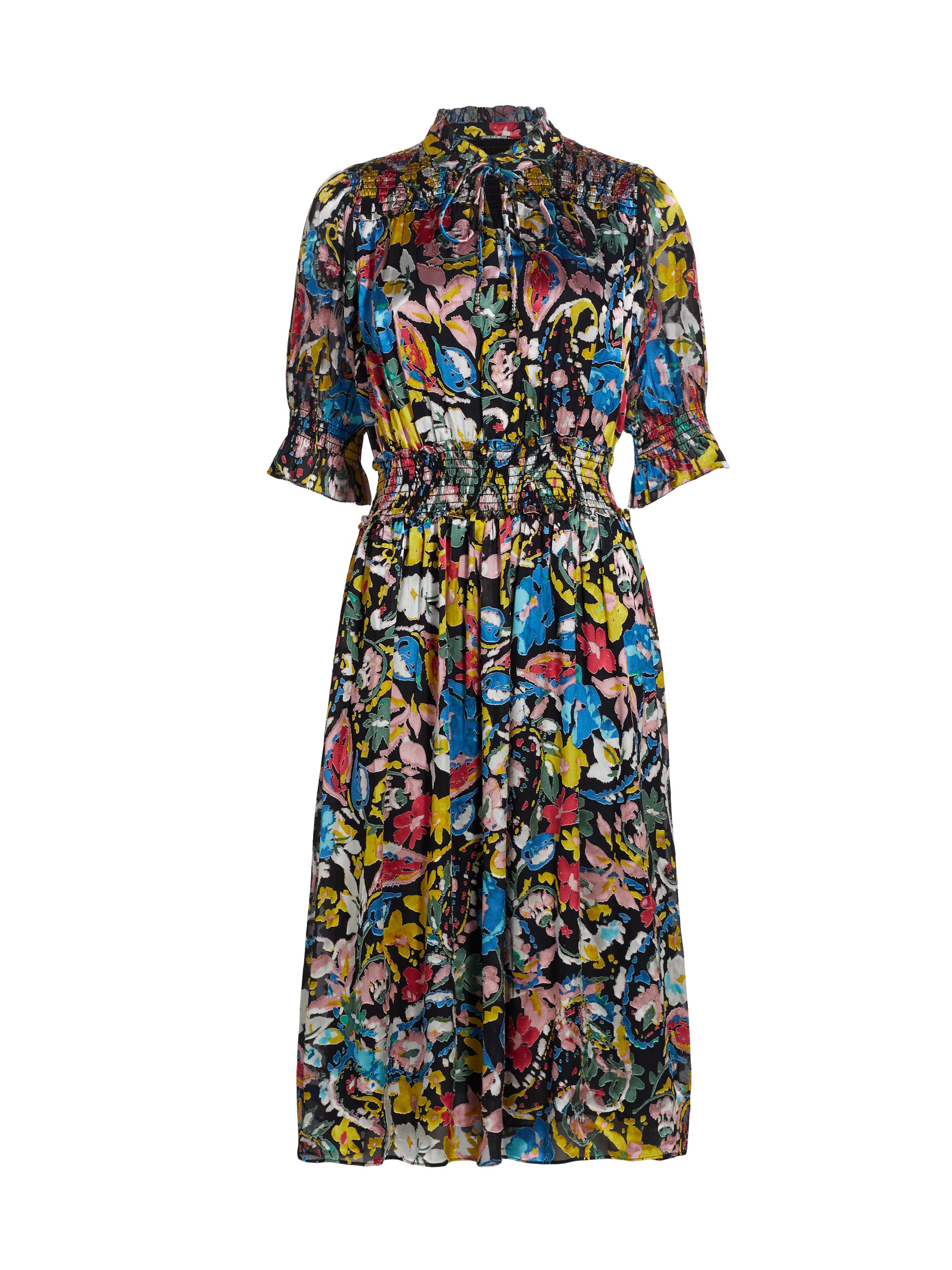 Elie Tahari The Camren Paisley Silk Dress | Saks Fifth Avenue