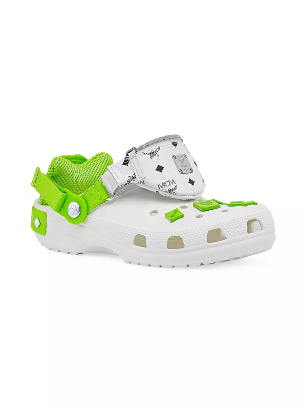 MCM Crocs in 2023  Crocs, Croc charms, Shoes