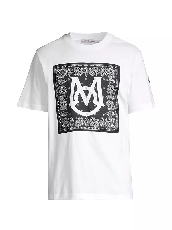 Shop Moncler Moncler Man Logo Bandana T-Shirt | Saks Fifth Avenue