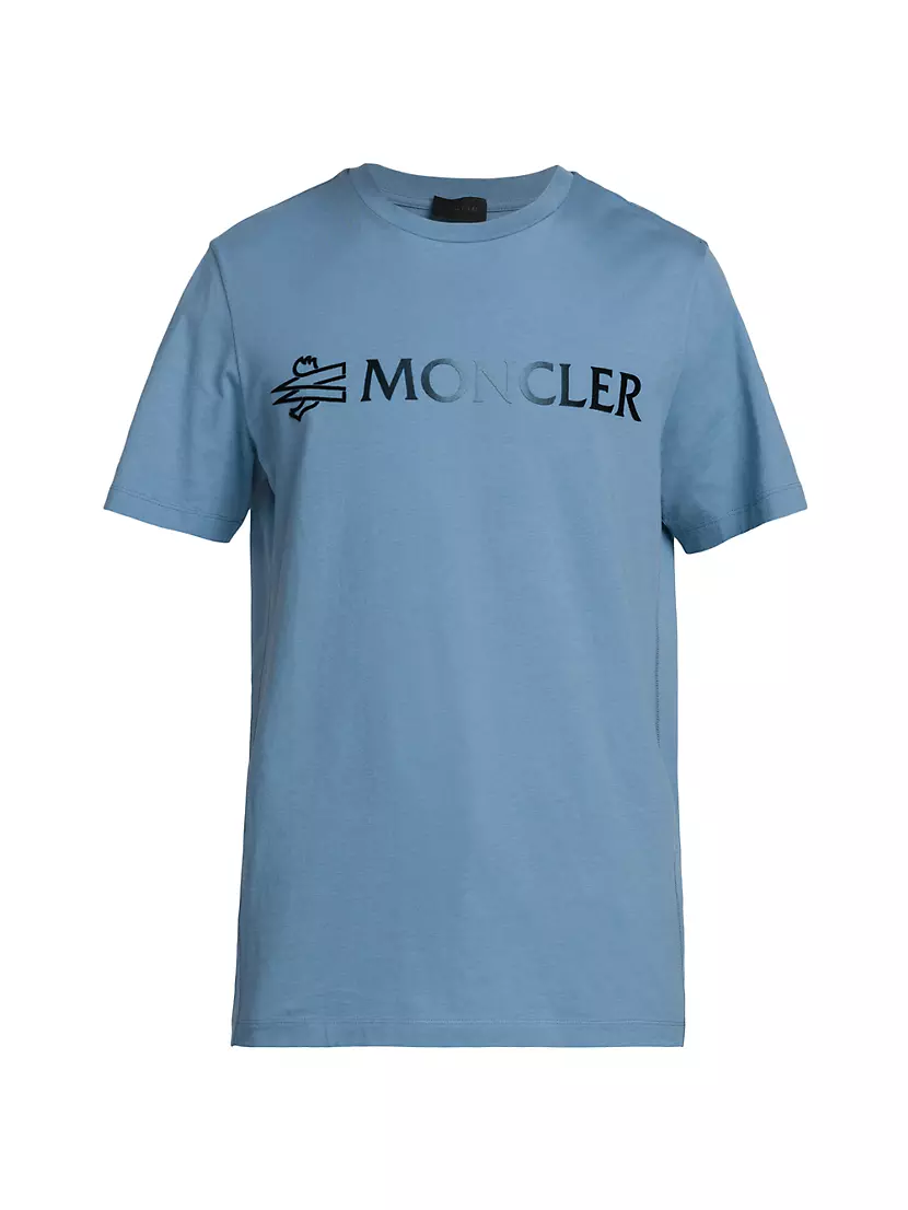 Shop Moncler Logo Knit T-Shirt | Saks Fifth Avenue