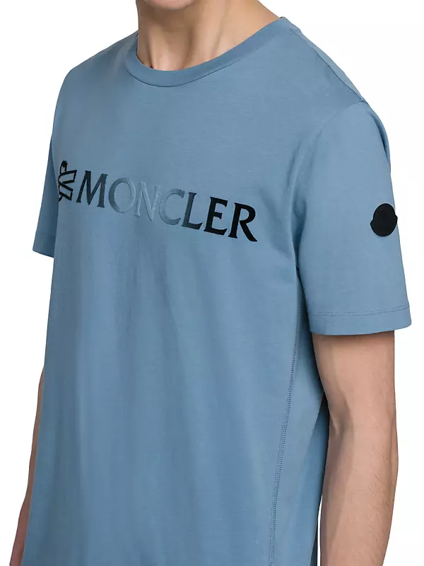 Shop Moncler Logo Knit T-Shirt | Saks Fifth Avenue