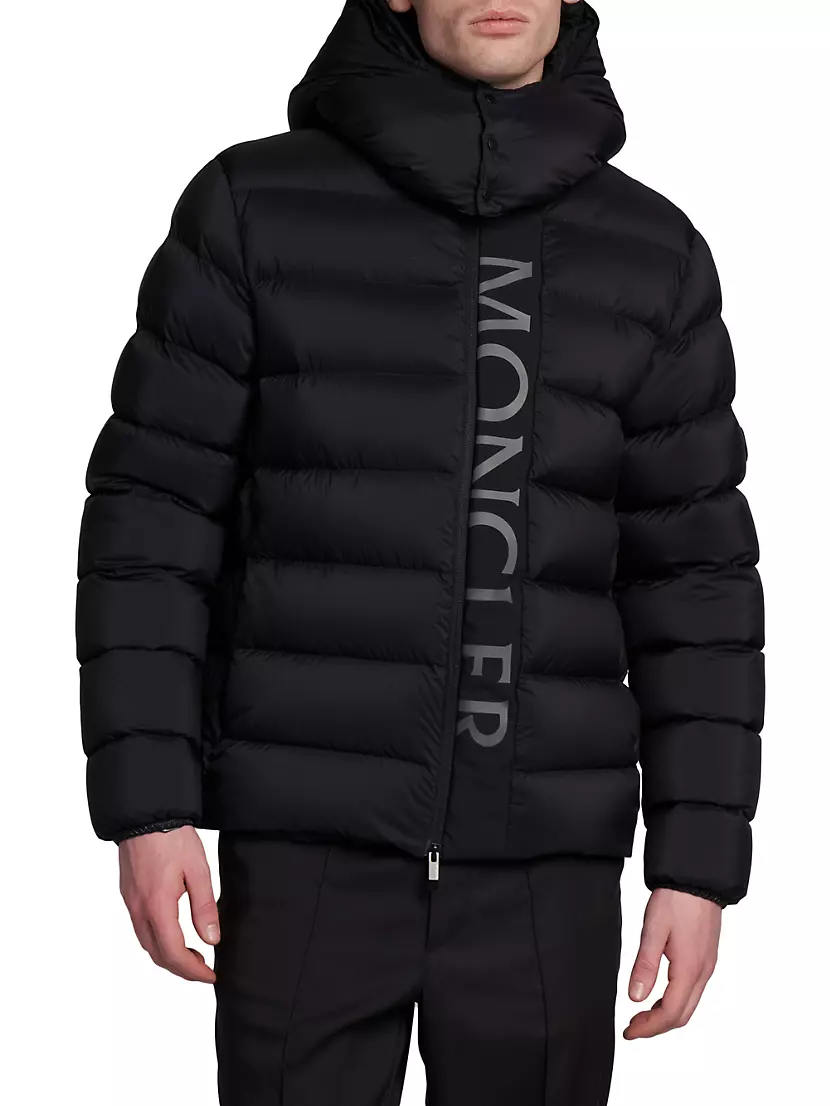 Shop Moncler Logo Puffer Jacket | Saks Fifth Avenue