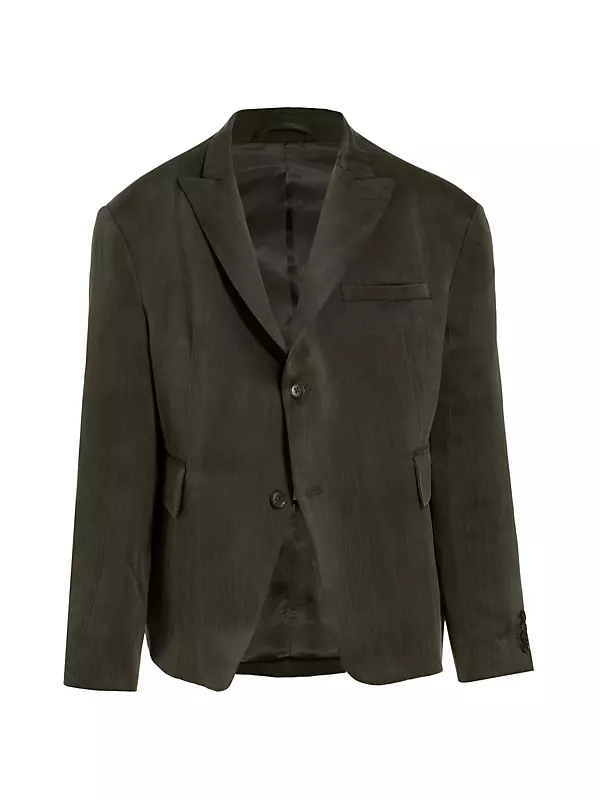 Shop WILLY CHAVARRIA Exbox Brushed Silk Jacket | Saks Fifth Avenue