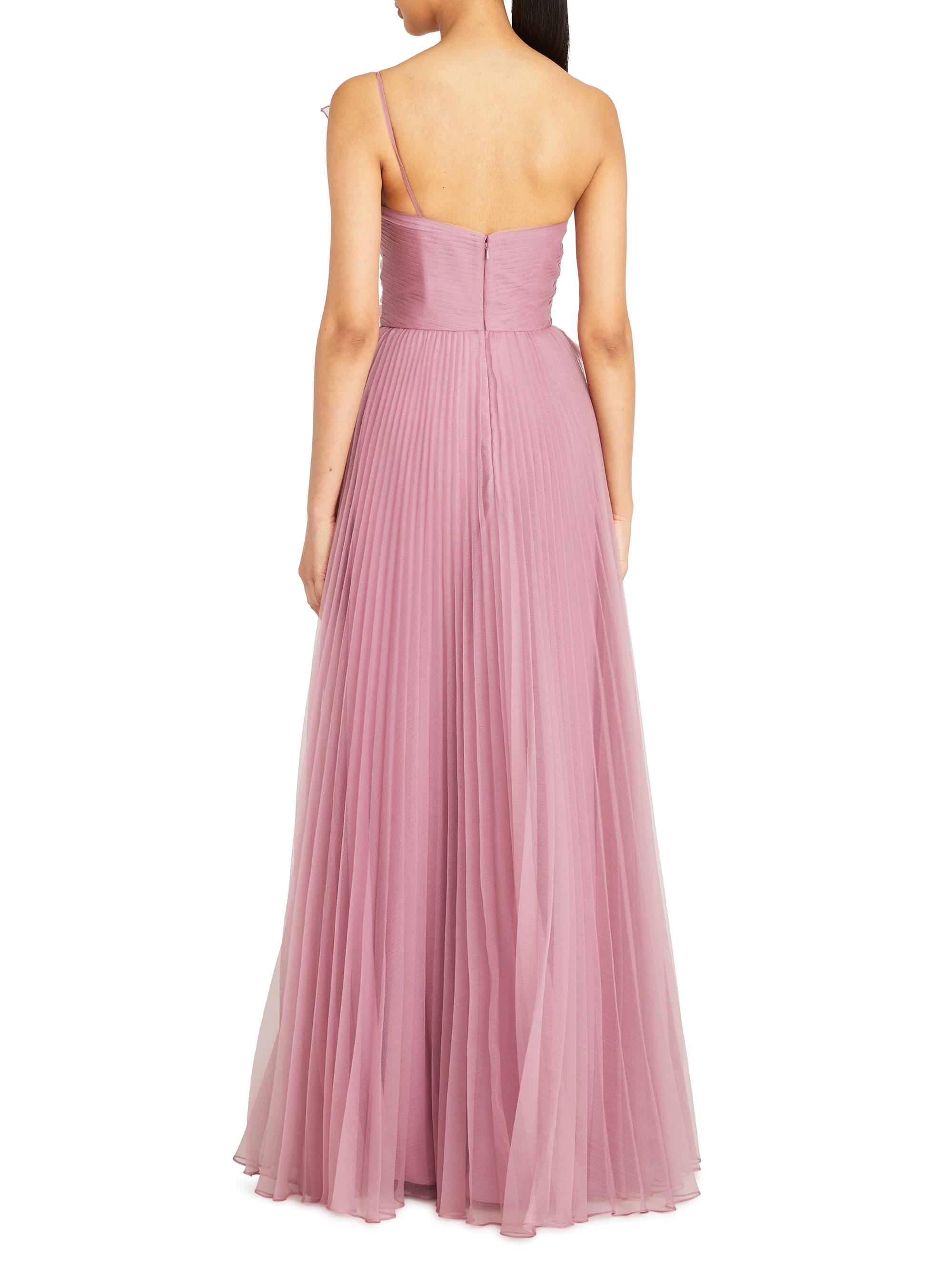 Theia Delphine Pleated One-Shoulder Organza Gown | Saks Fifth Avenue