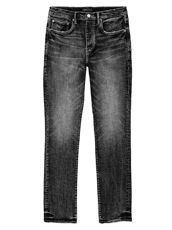 Shop Purple Brand P002 Over Spray Slim-Fit Jeans