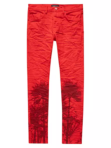 Men's Red Designer Denim & Jeans