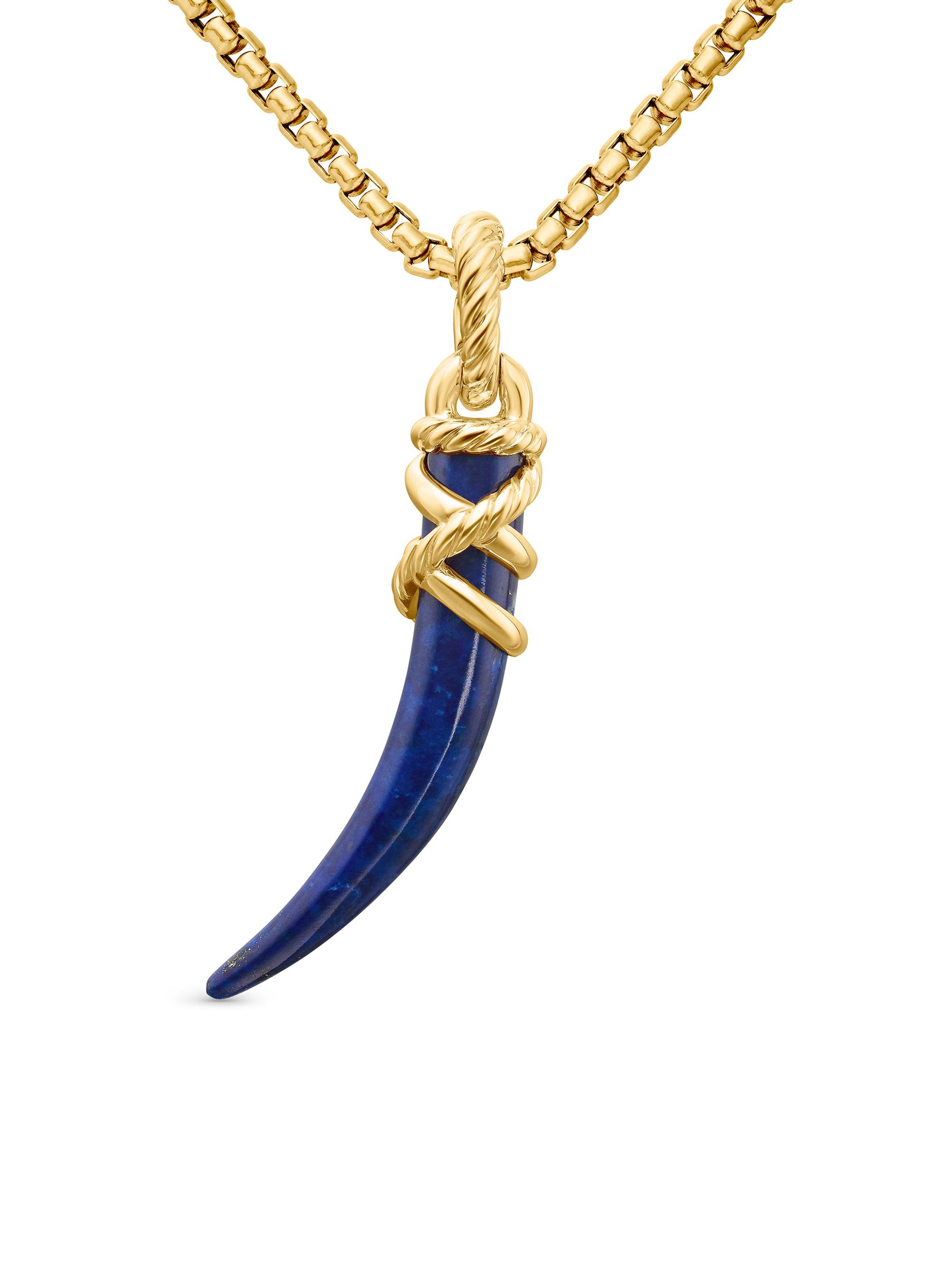 David Yurman Women's Tusk Amulet - Lapis Lazuli