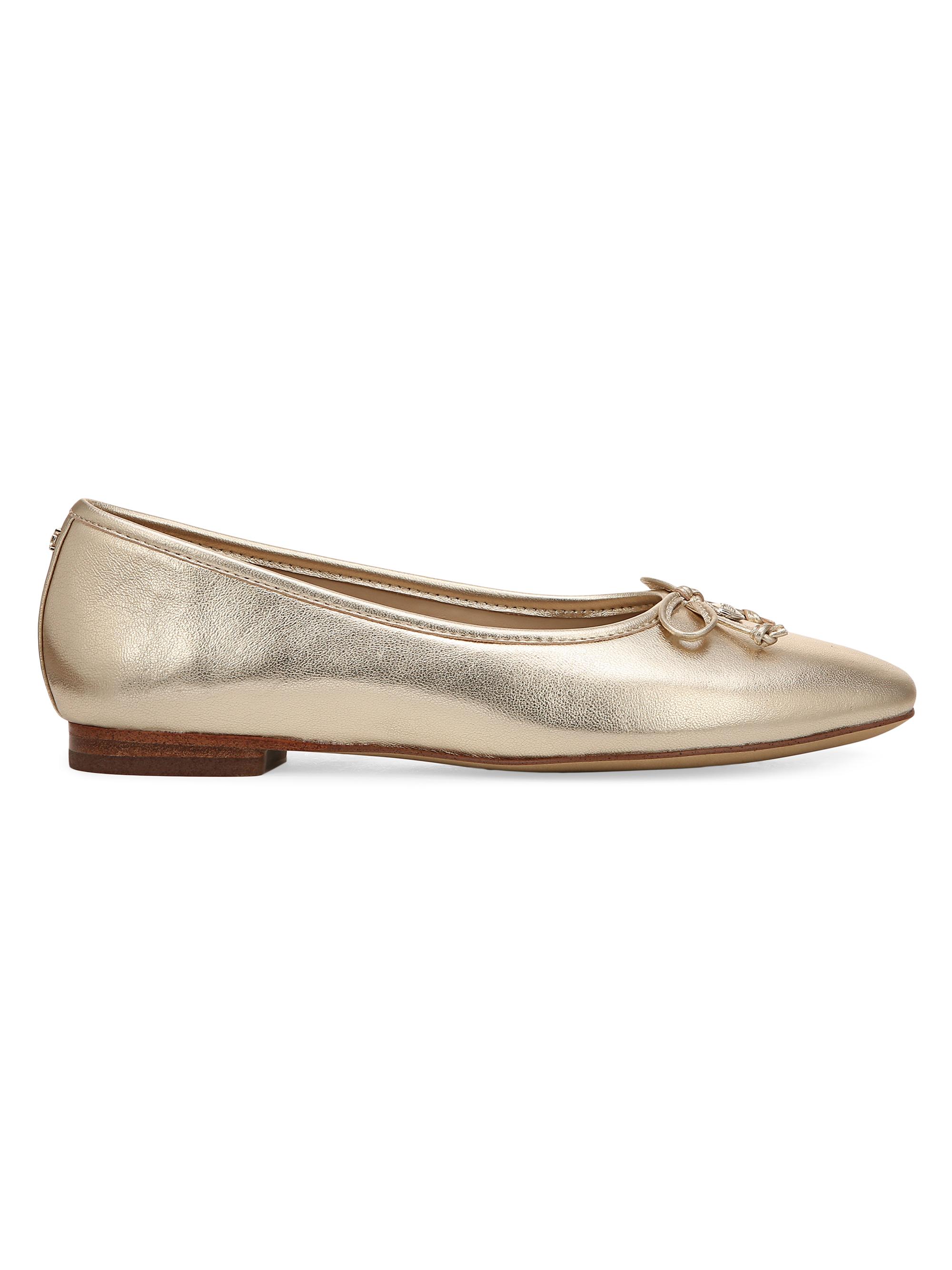 Sam Edelman Women's Meadow Metallic Leather Ballet Flats - Gold
