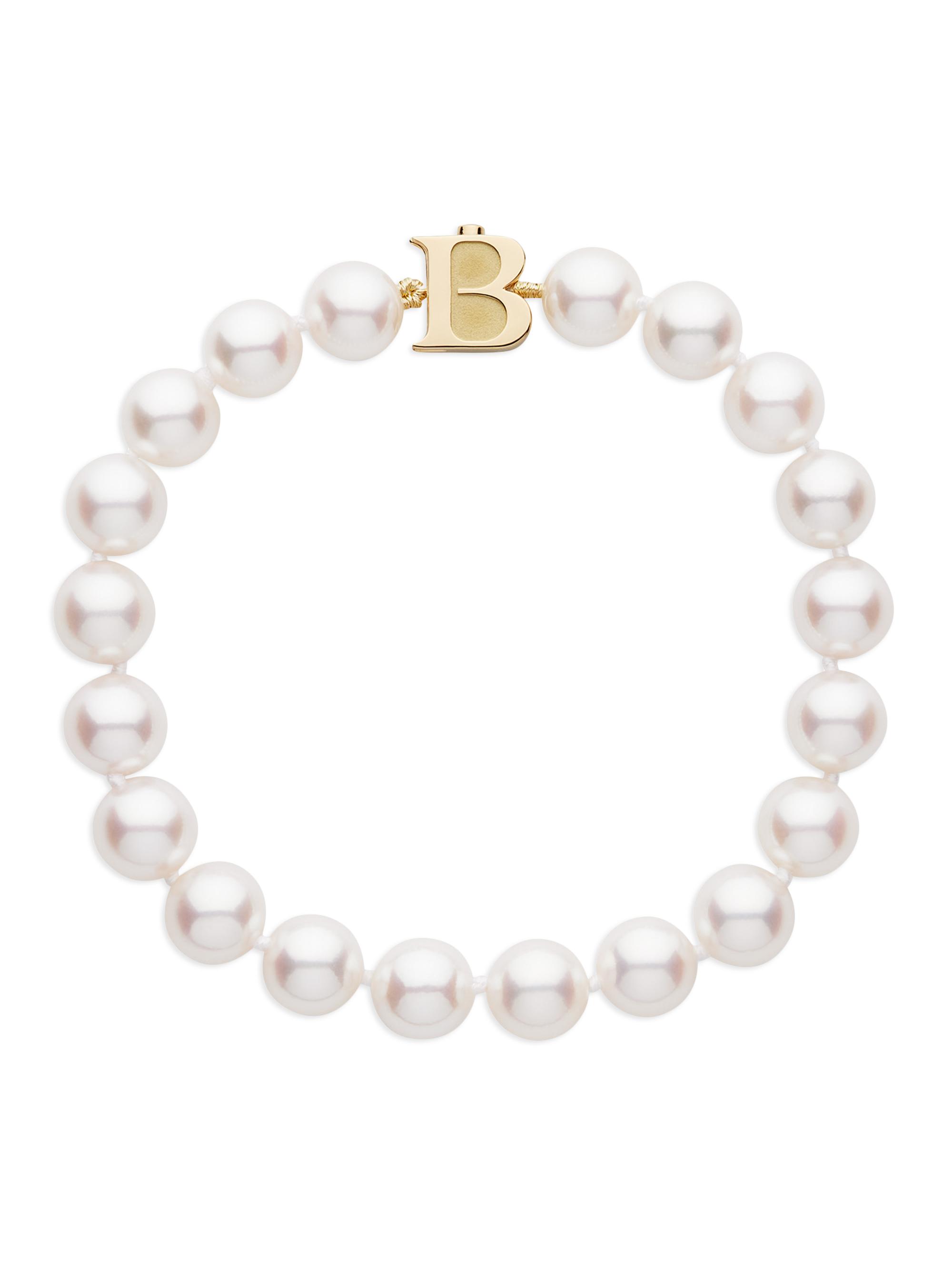 Birks Women's  18K Yellow Gold & Akoya Pearls Bracelet - Gold
