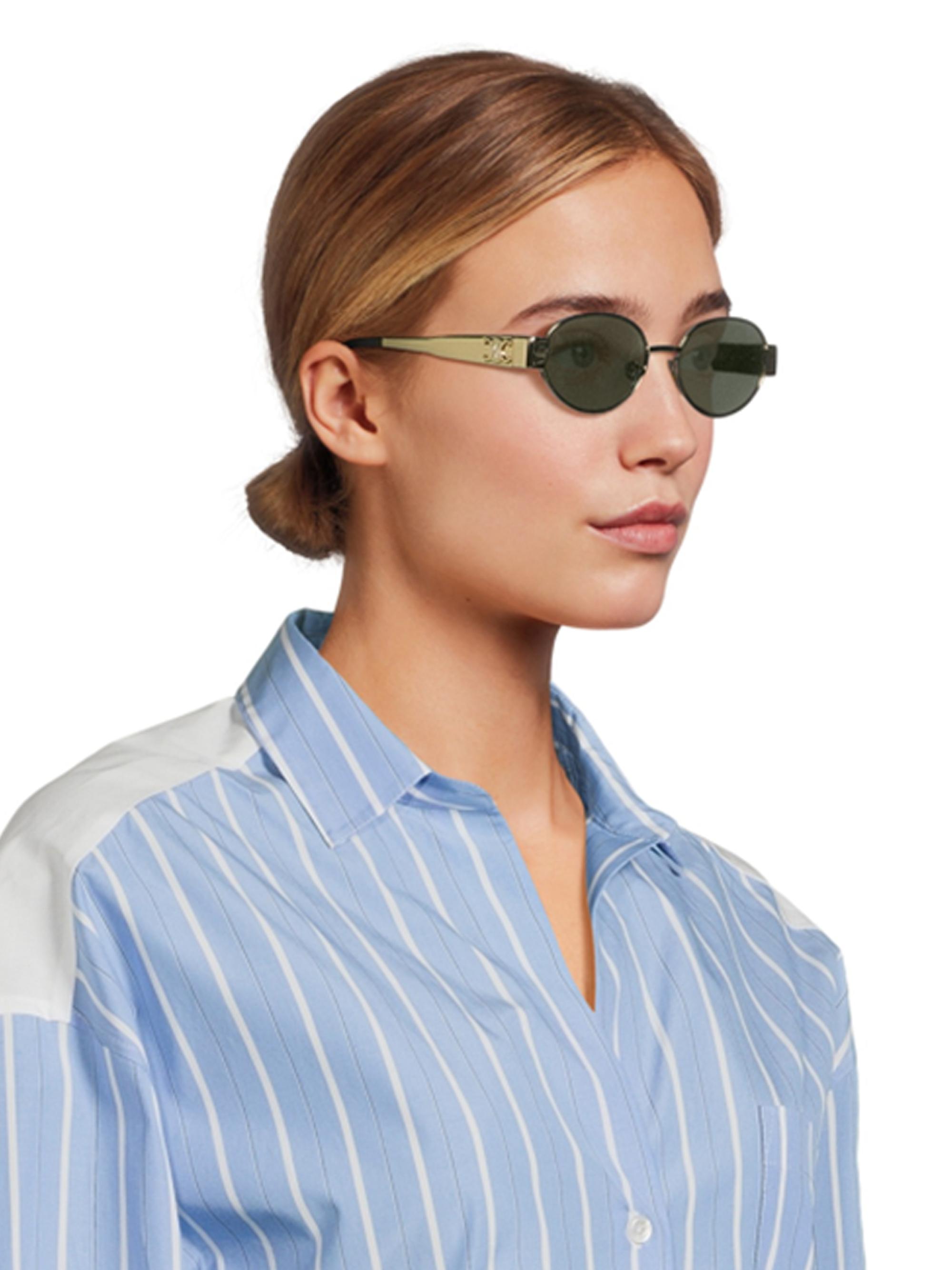 CELINE Triomphe 54MM Oval Sunglasses | Saks Fifth Avenue
