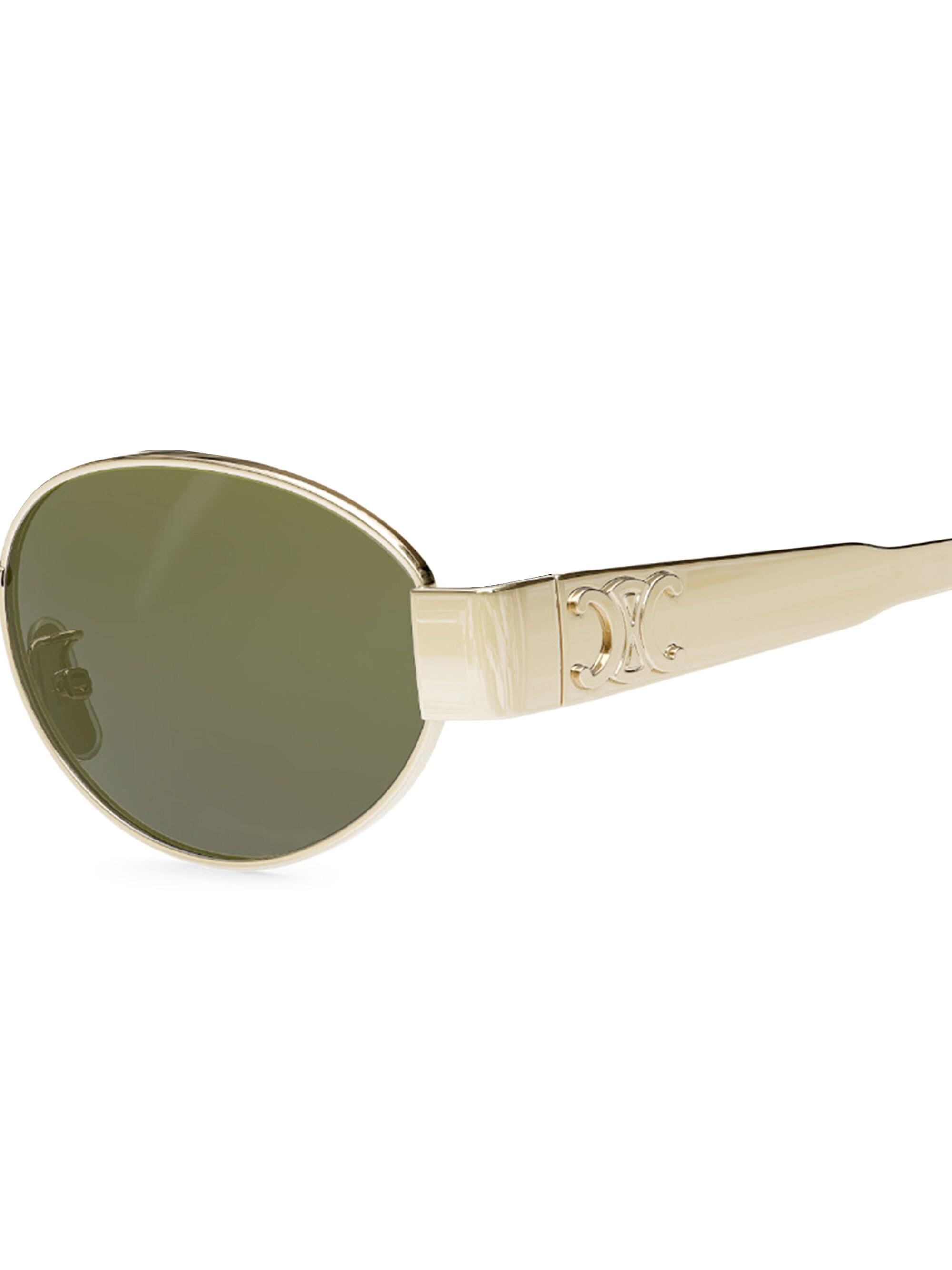 CELINE Triomphe 54MM Oval Sunglasses | Saks Fifth Avenue