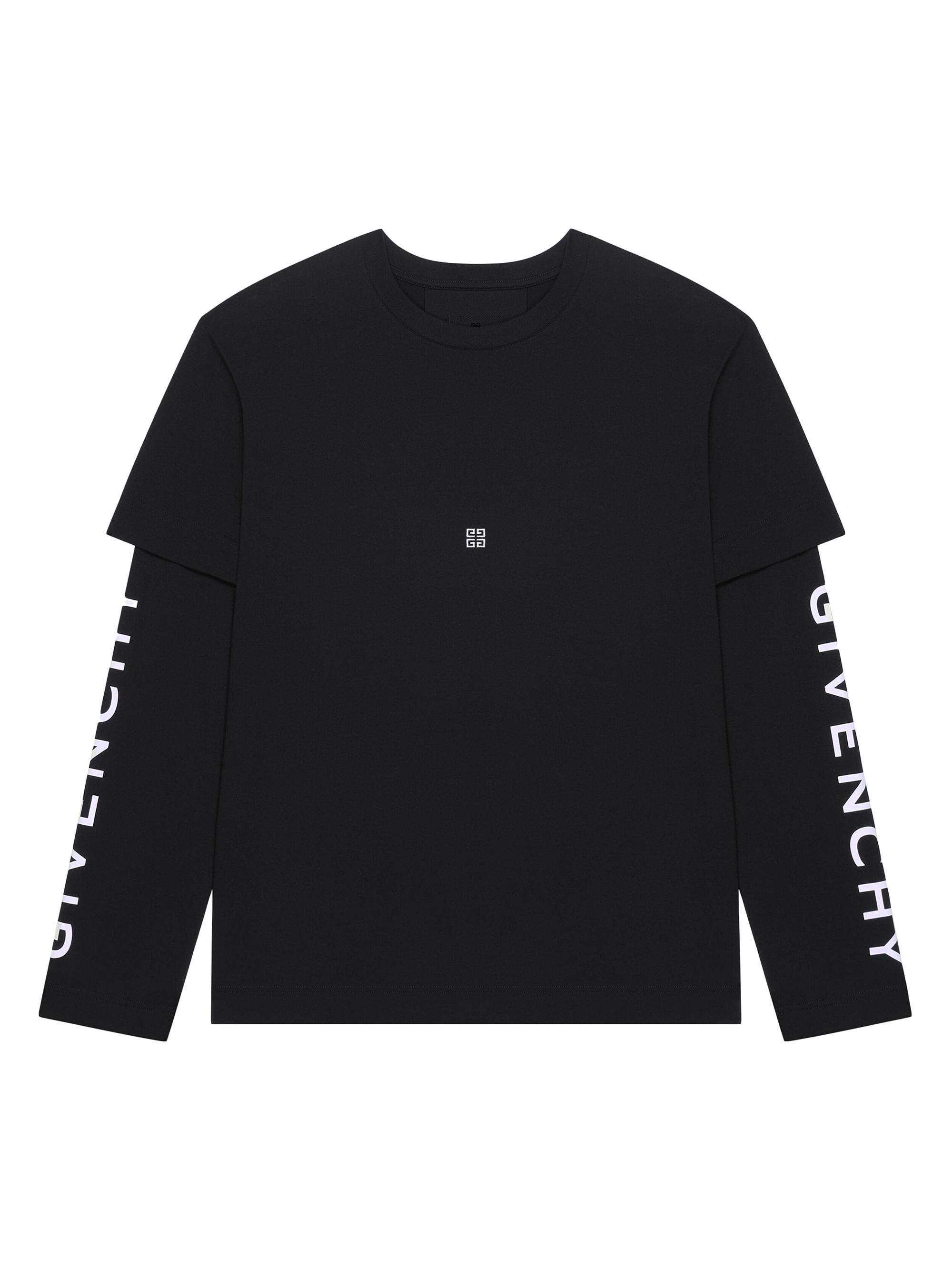 Givenchy Men's Double Layer T-Shirt - Black