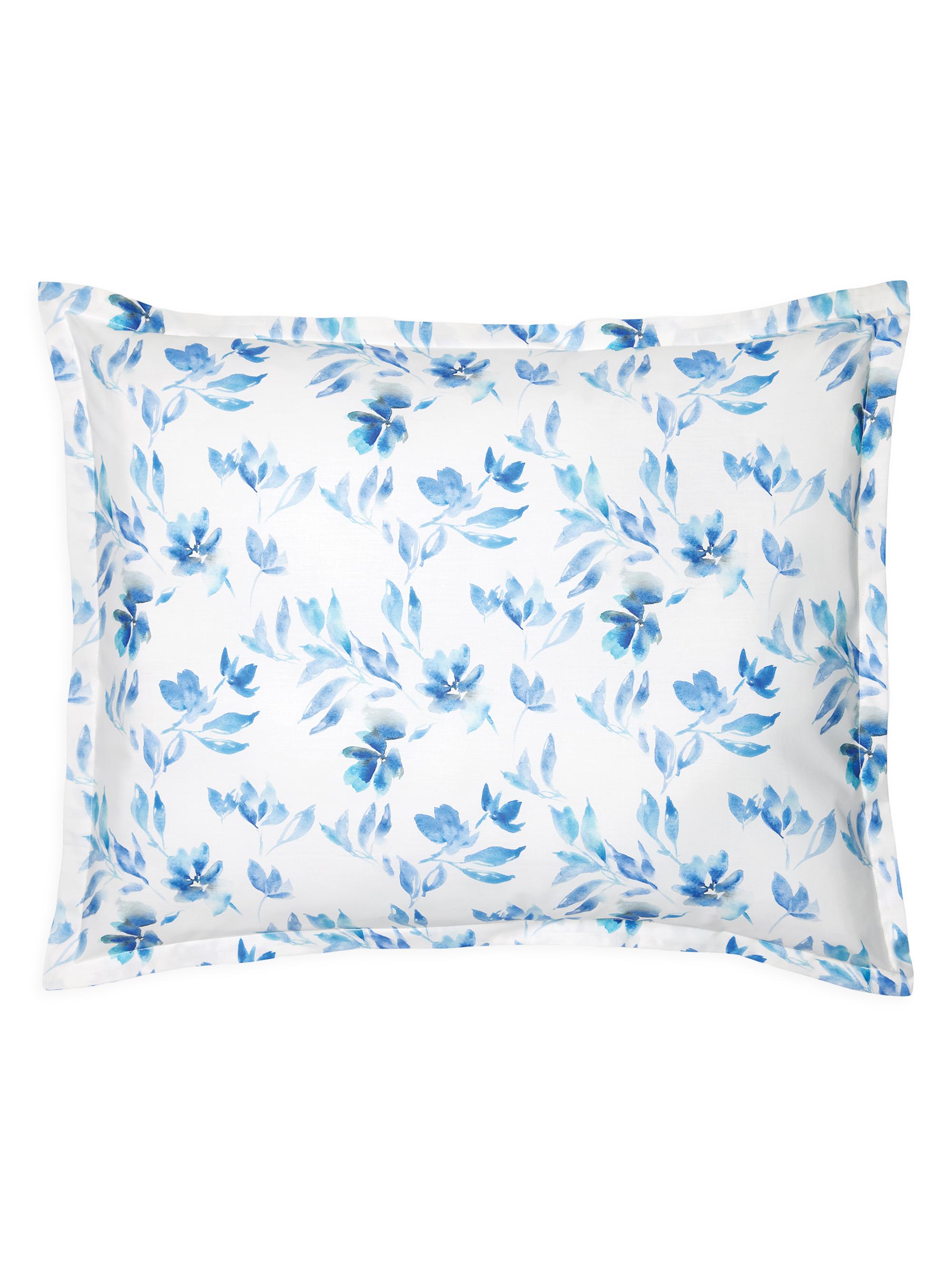 Sferra Procida Floral Sham - Cobalt Standard